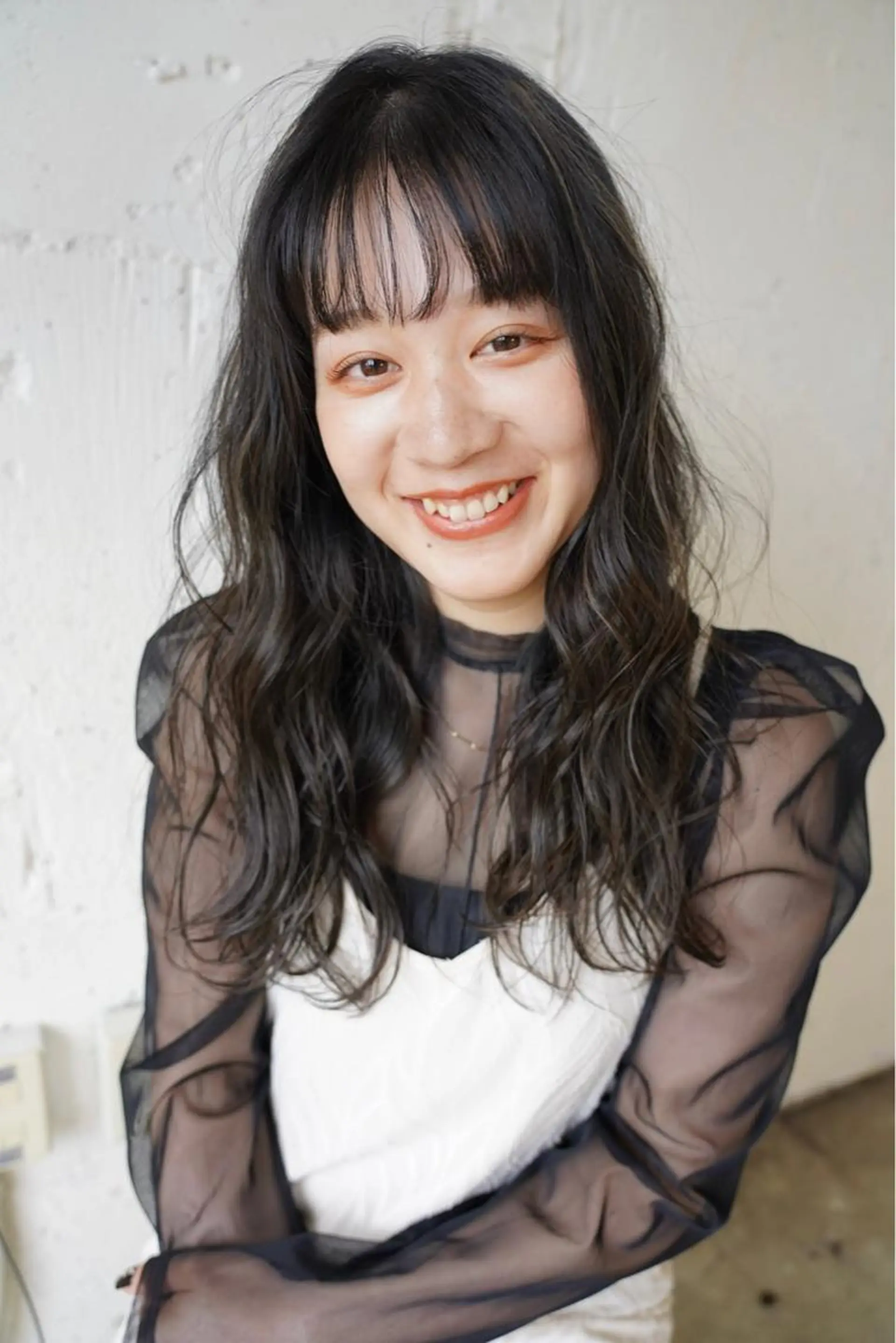 ロング カラー ヘアカラー トリートメント 高梨 菜々のヘアスタイル