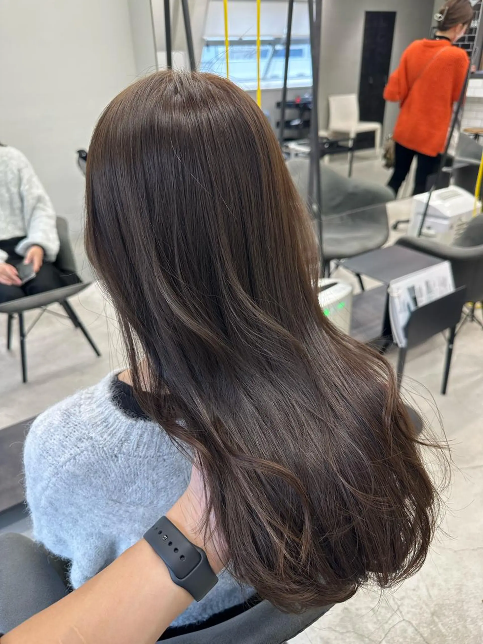 ロング カラー カット ヘアカラー トリートメント ✨大人韓国風レイヤー ✨吉原 潤✨のヘアスタイル
