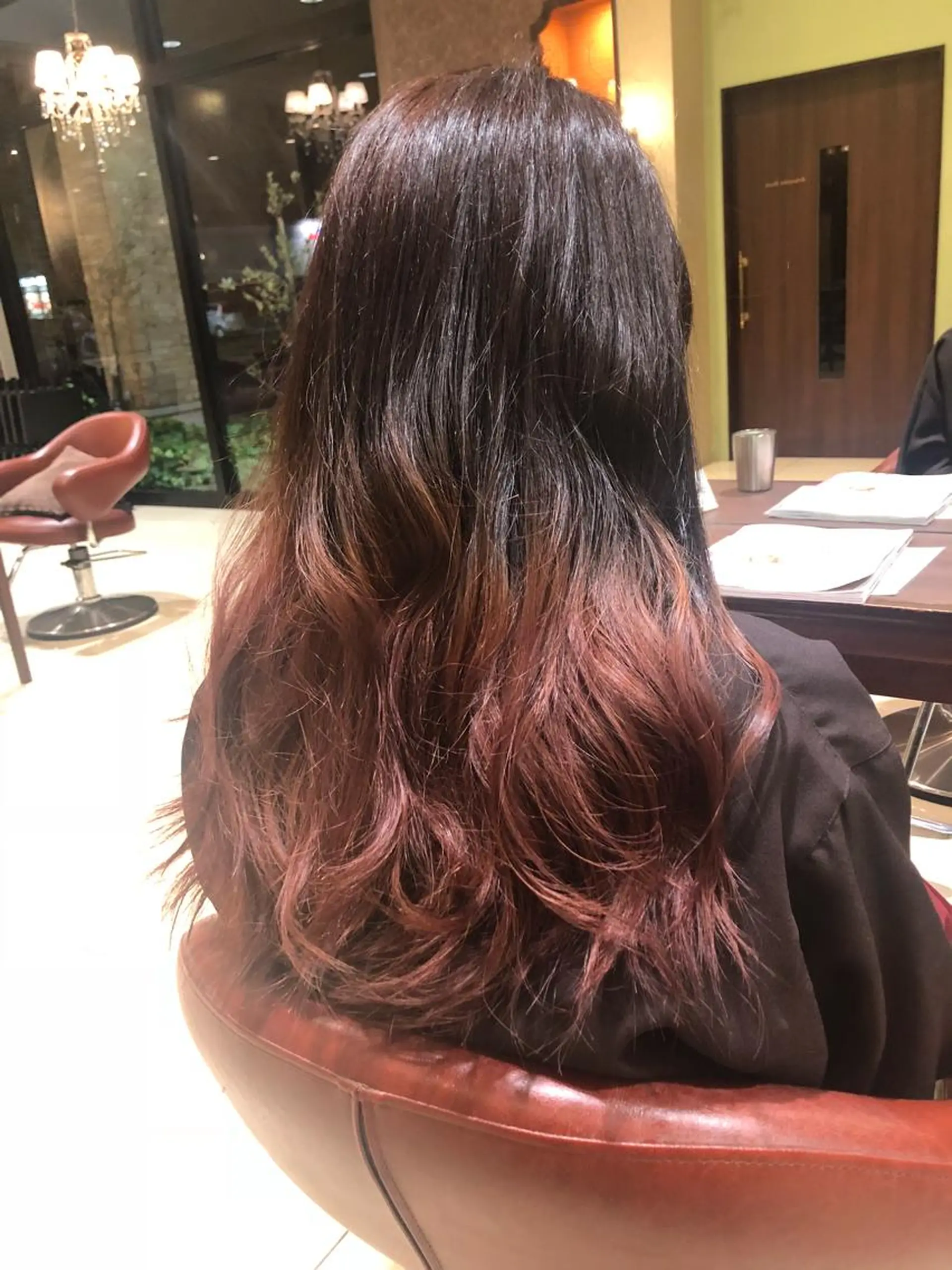 ロング カラー マツエク・マツパ グラデーションカラー カワサキ ヒナコのヘアスタイル