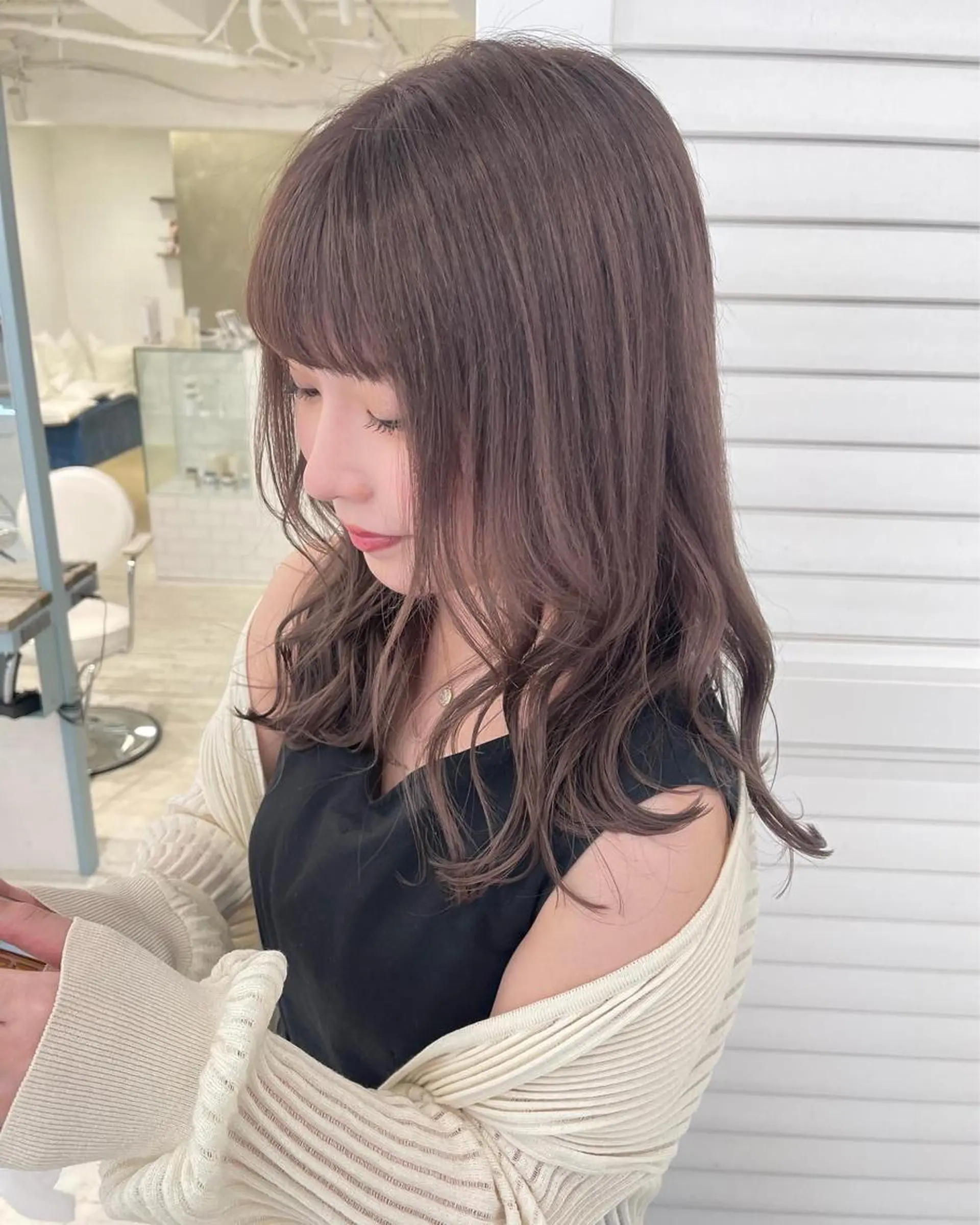 セミロング ボブ・韓国ヘア特化 美容師💕織茂ひかりのヘアスタイル