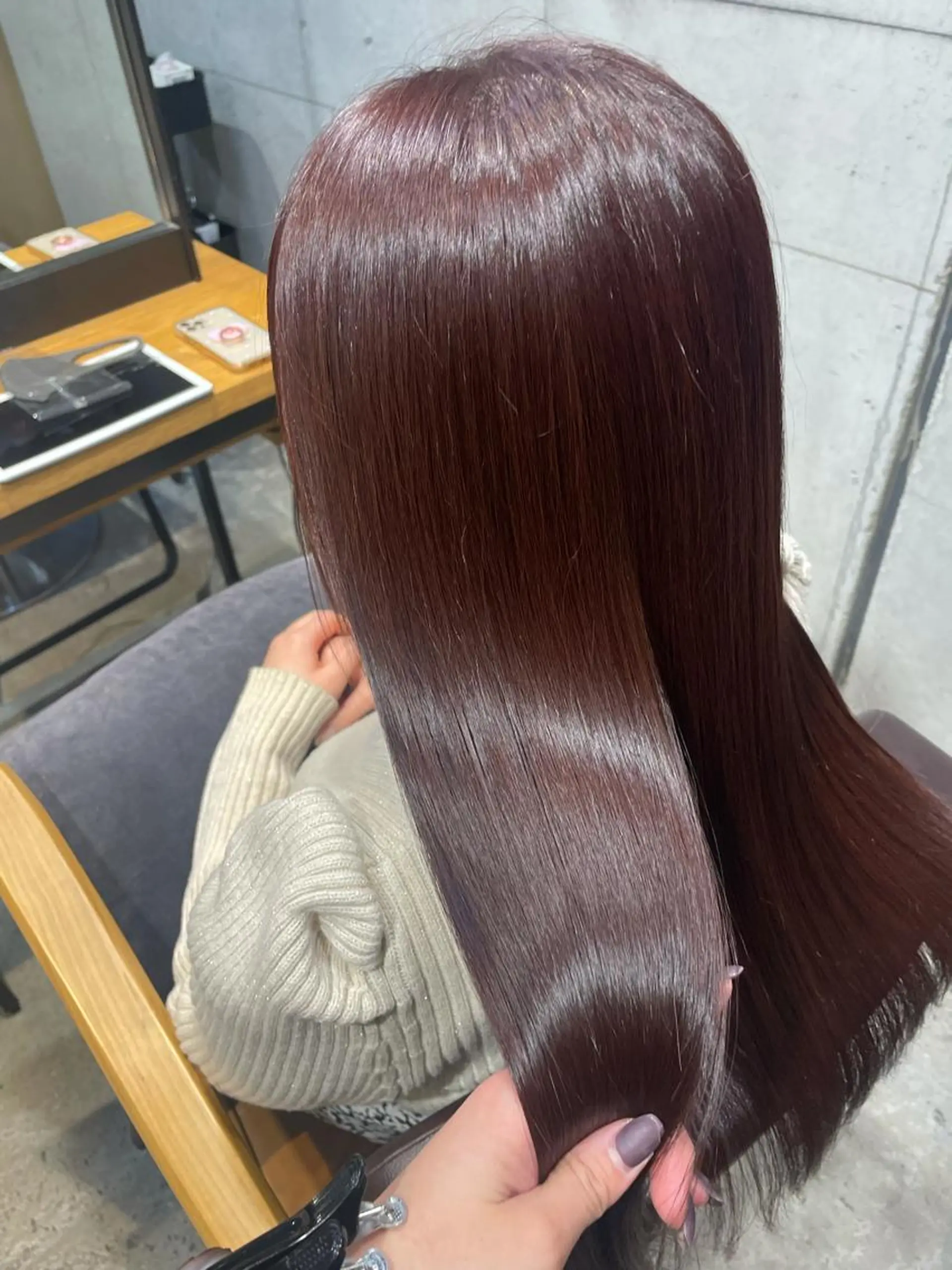ロング カラー ヘアカラー トリートメント youres hair 髪質改善トリートメント&ヘッドスパ  新宿三丁目店【ユアーズヘア】所属・🦋透明感カラー 👑NODOKA🦋のヘアスタイル