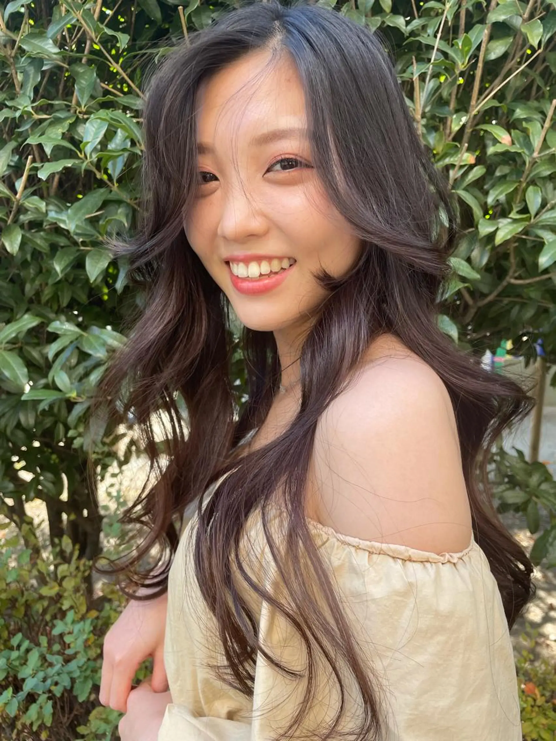 ロング カット ヘアカラー 最新韓国本場ヘア 🇰🇷榎本明日香のヘアスタイル