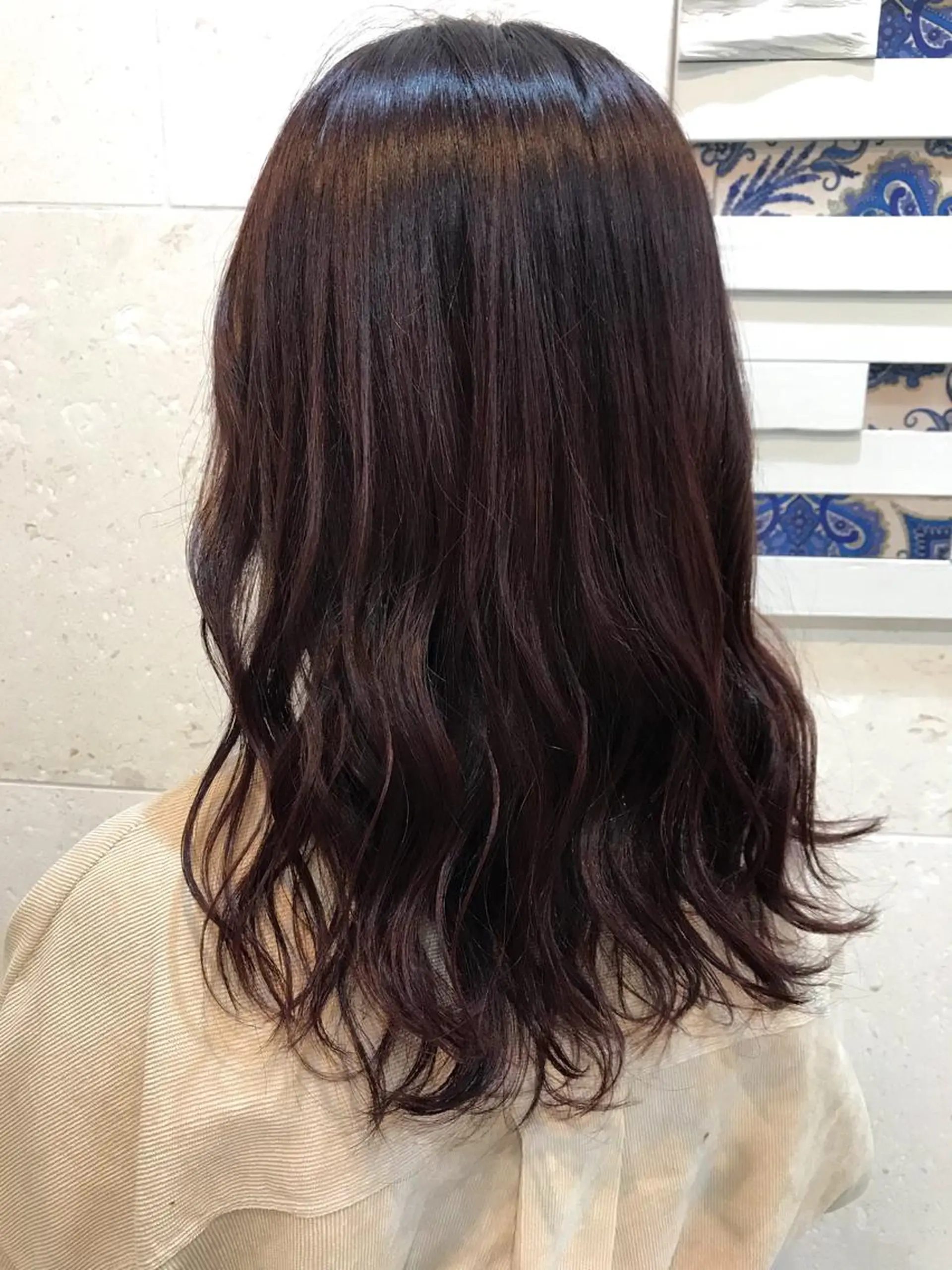 セミロング カラー 💘カラー人気Ｎｏ. １💘SAYAのヘアスタイル