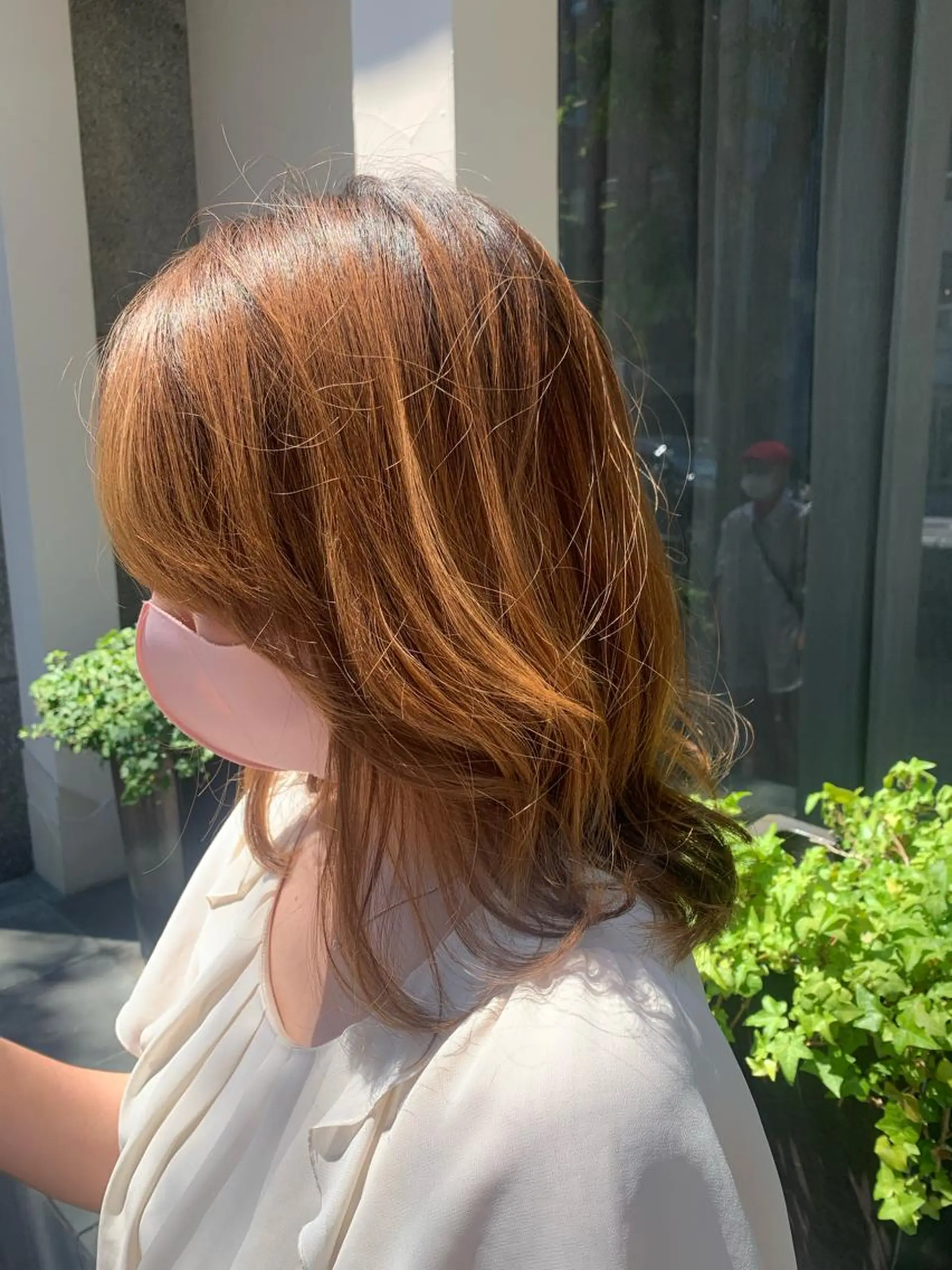 ミディアム カット ハイトーンカラー/ インナー/木村黎🌞のヘアスタイル