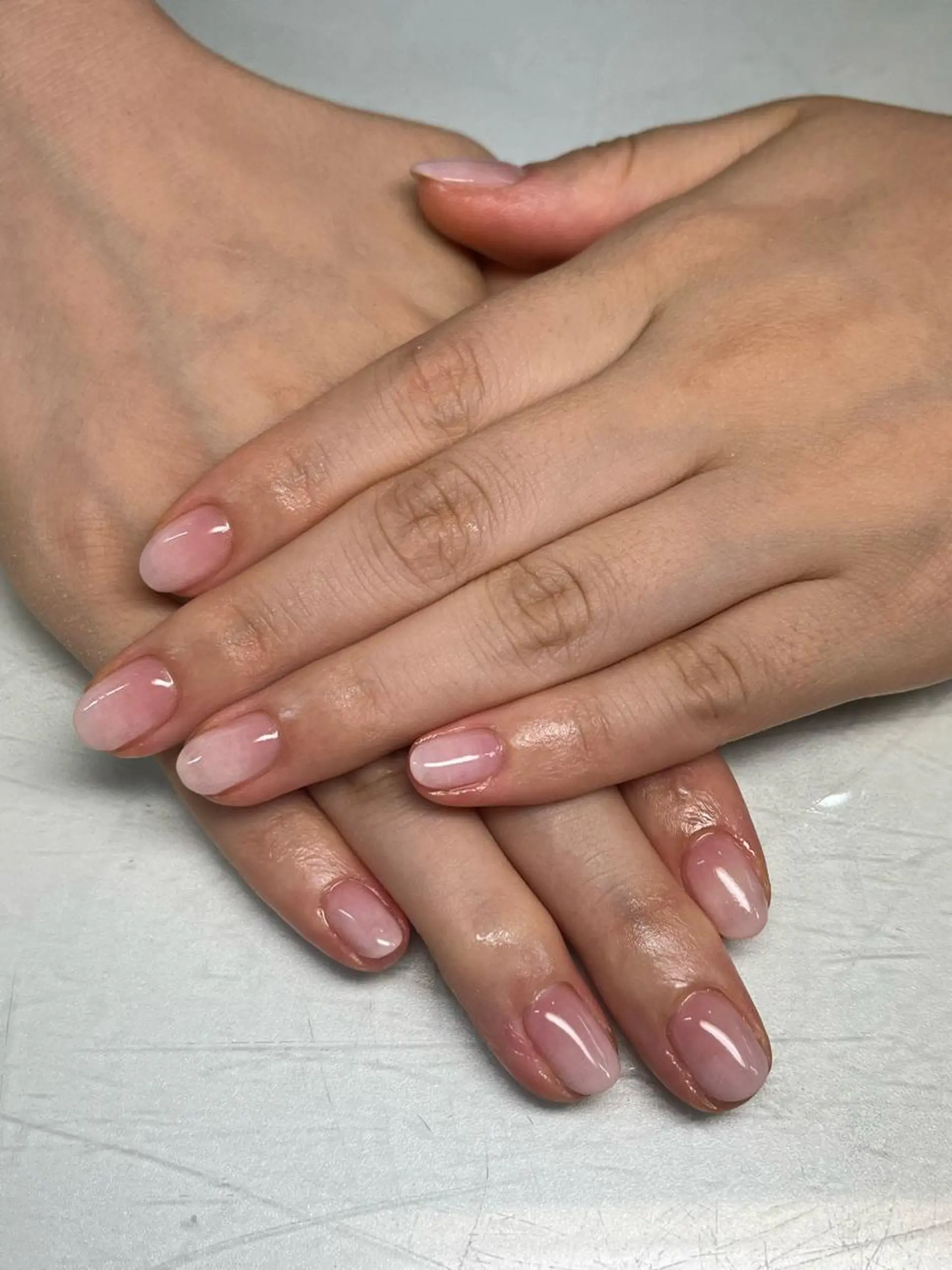 ネイル グラデーション ピンク Ribbon佐野店 小泉のネイルデザイン