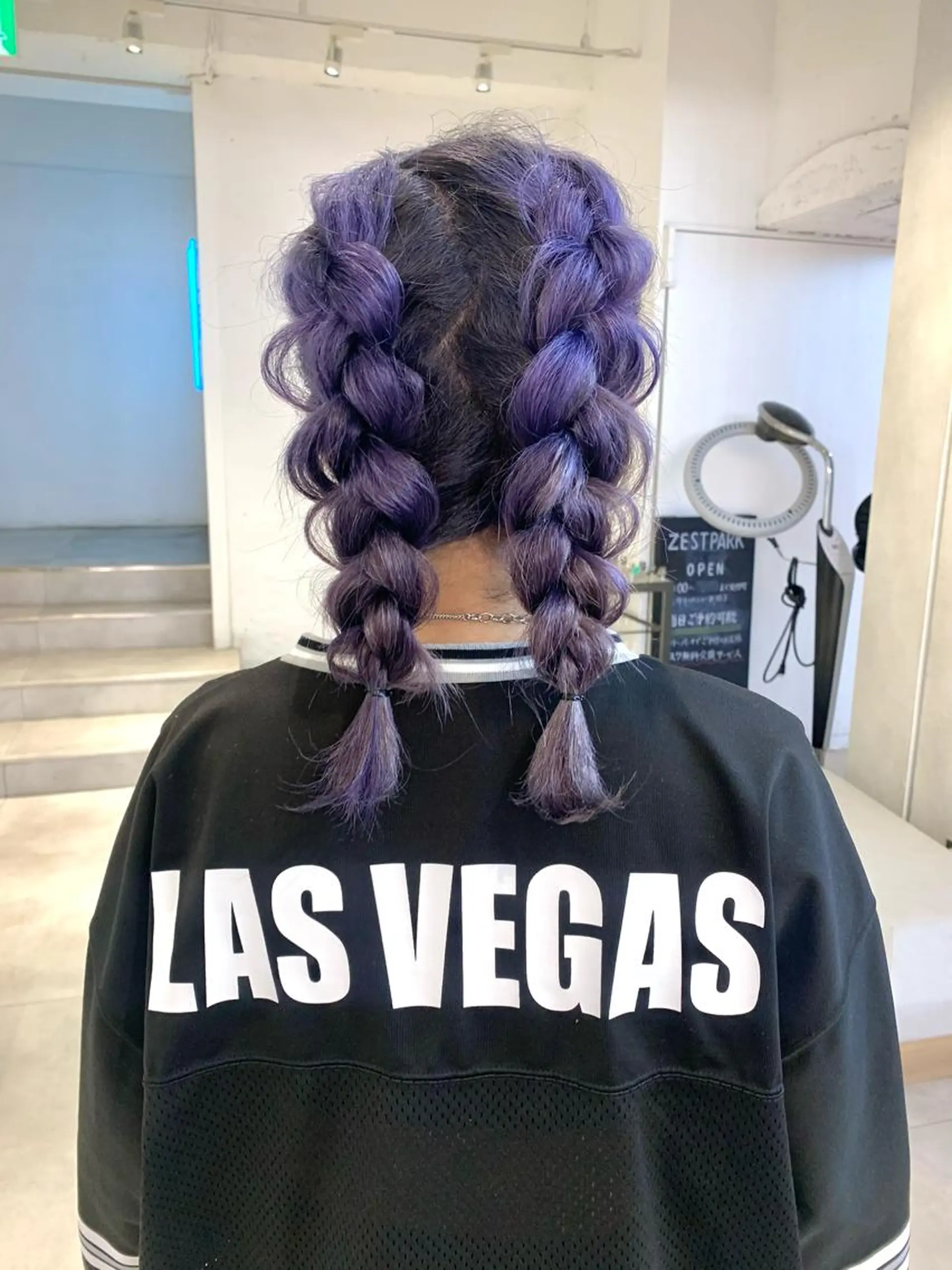 ミディアム カラー ヘアアレンジ グラデーションカラー ラベンダーカラー Kureha/ネイル レイヤー/酸性縮毛のヘアスタイル