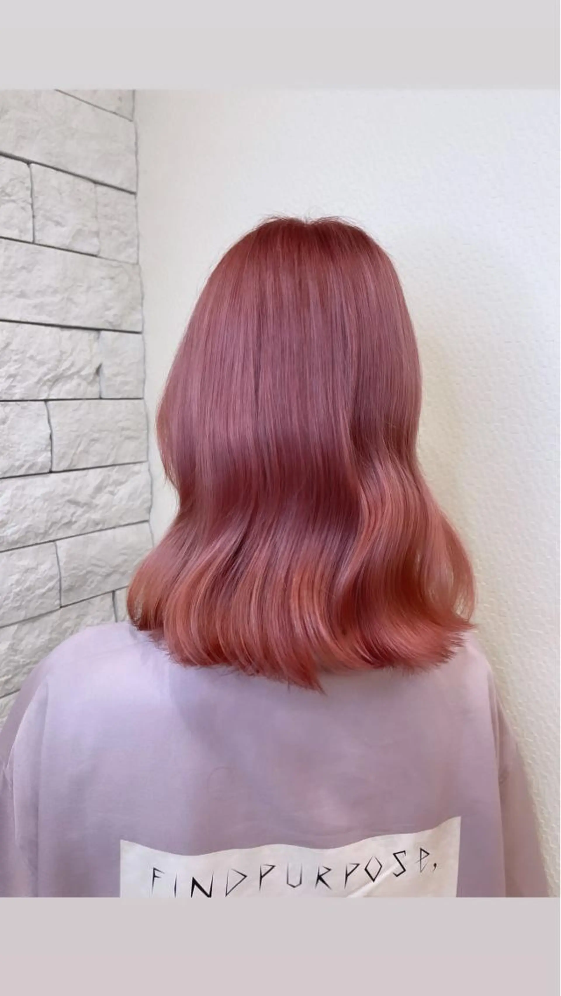 カラー ブリーチ ピンクカラー カット ヘアカラー 名古屋のピンク好き かずくん🦩のヘアスタイル