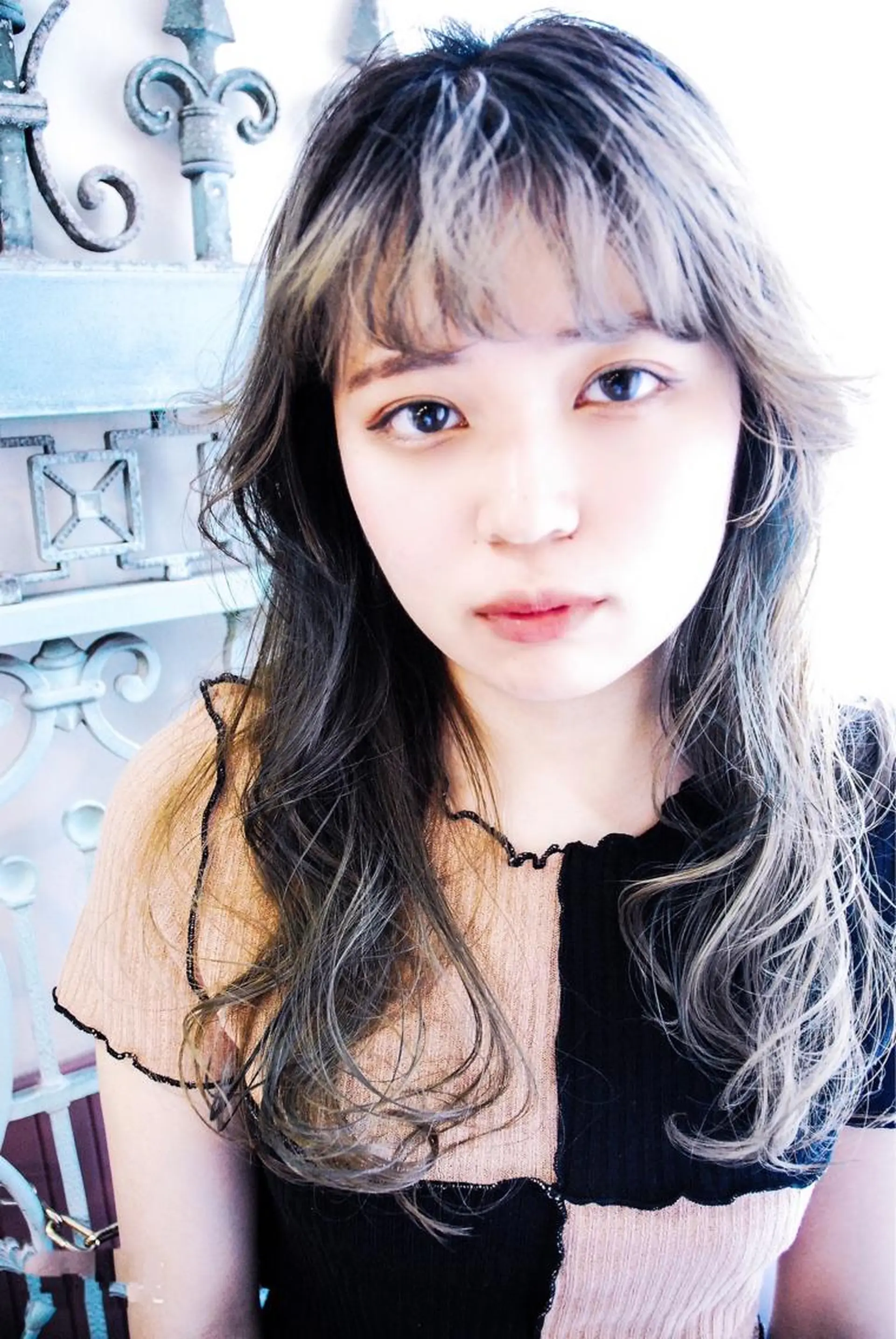 ロング カラー パーマ ヘアアレンジ メンズ 表参道Lise おおいしおりのヘアスタイル