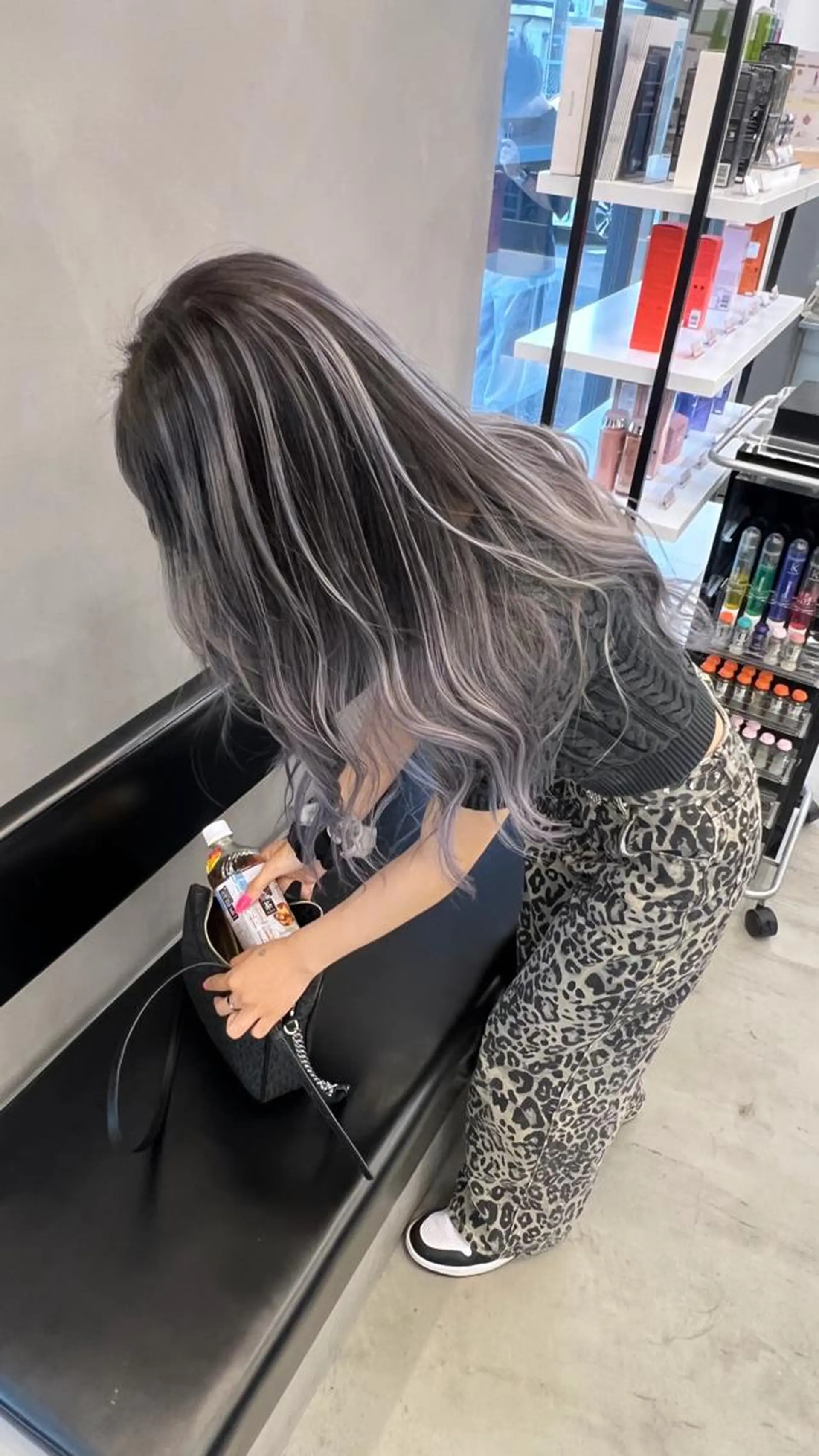 カラー ロング バレイヤージュ ブリーチ ハイトーンカラー インナーカラー ブリーチなしカラー カット ヘアカラー LIT. hair salonのヘアスタイル
