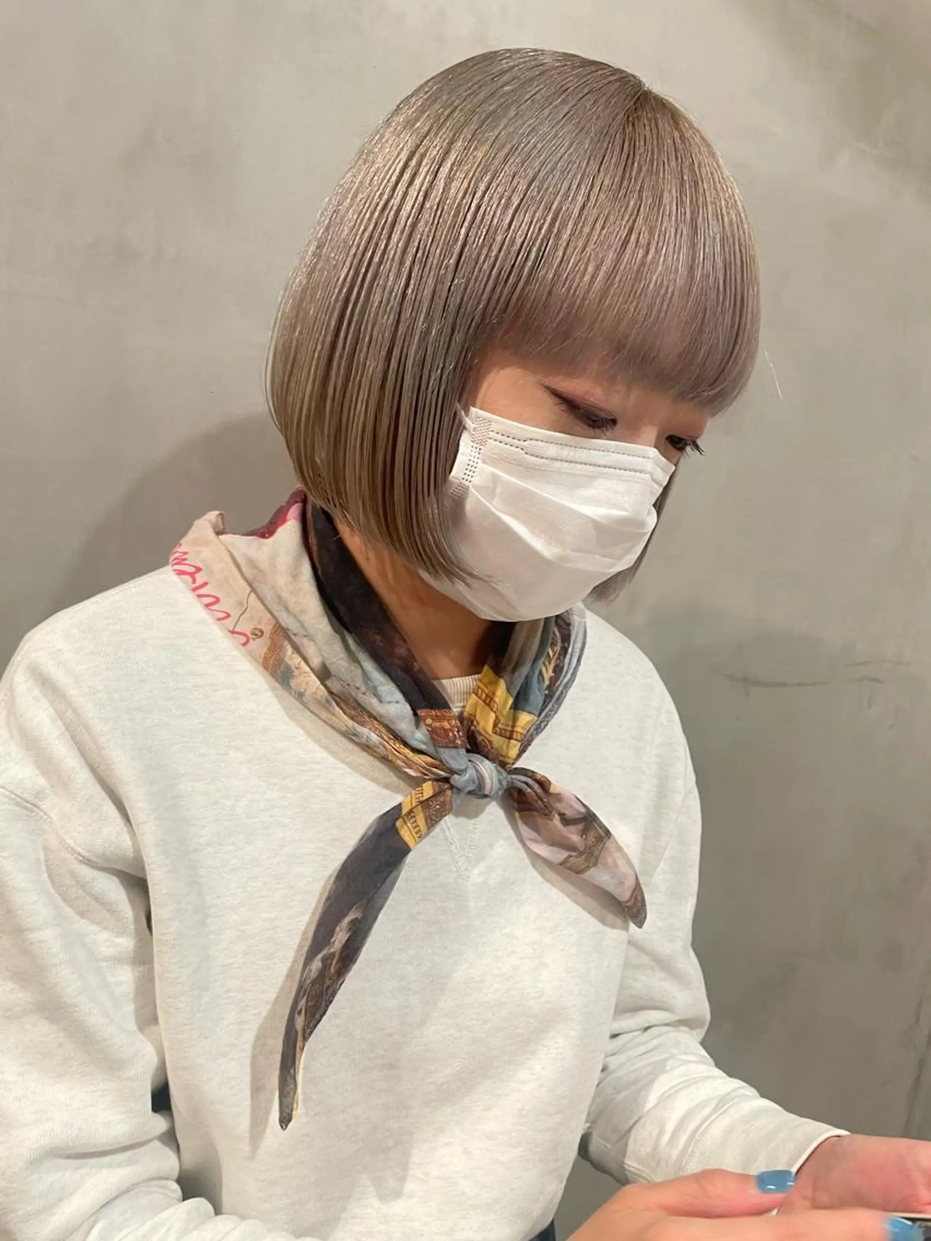 ショート カラー ヘアカラー トリートメント 優 作のヘアスタイル