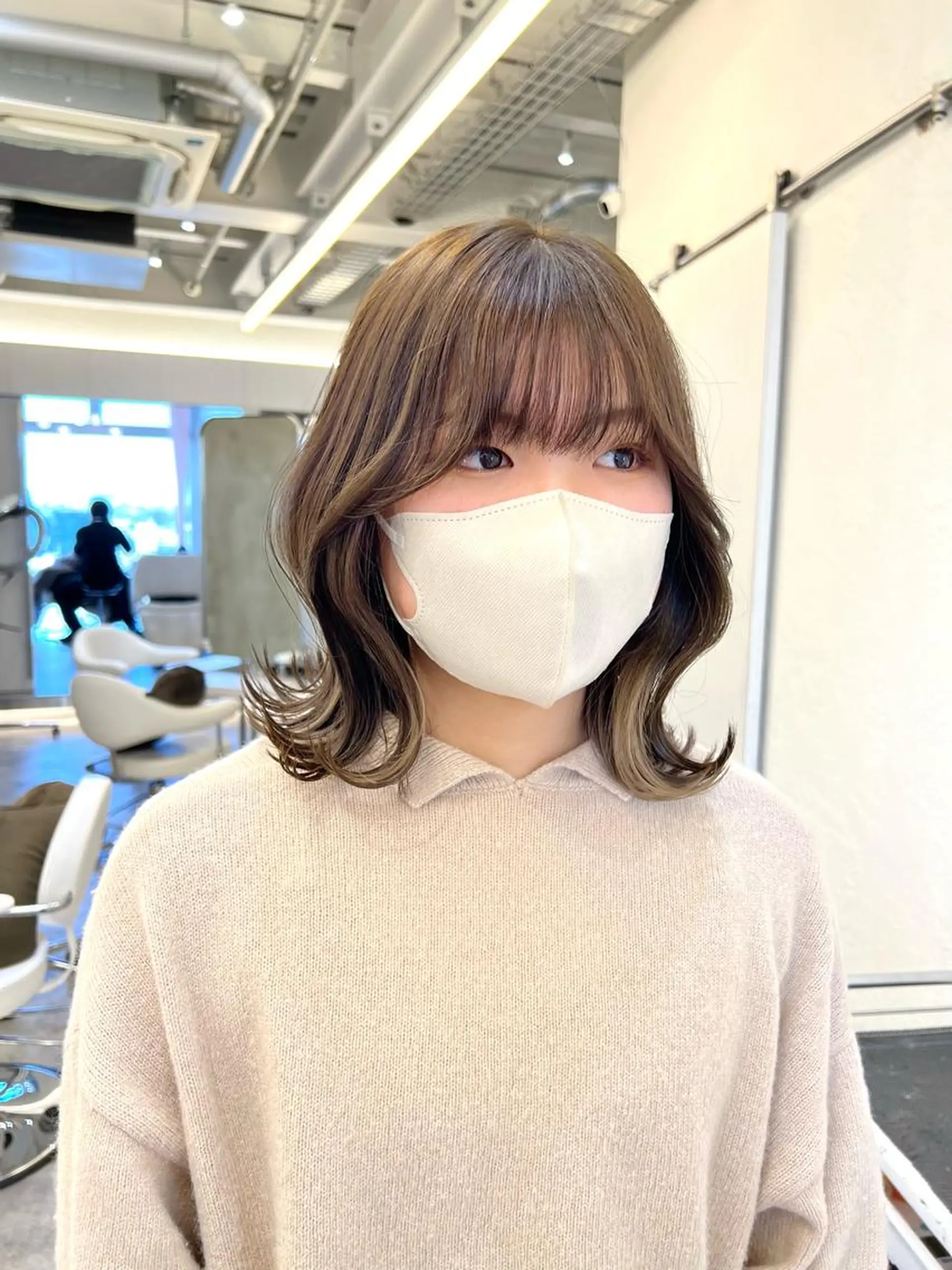ミディアム カラー カット ヘアカラー トリートメント ヘアセット レイヤー/透明感 🍃鈴木裕介のヘアスタイル