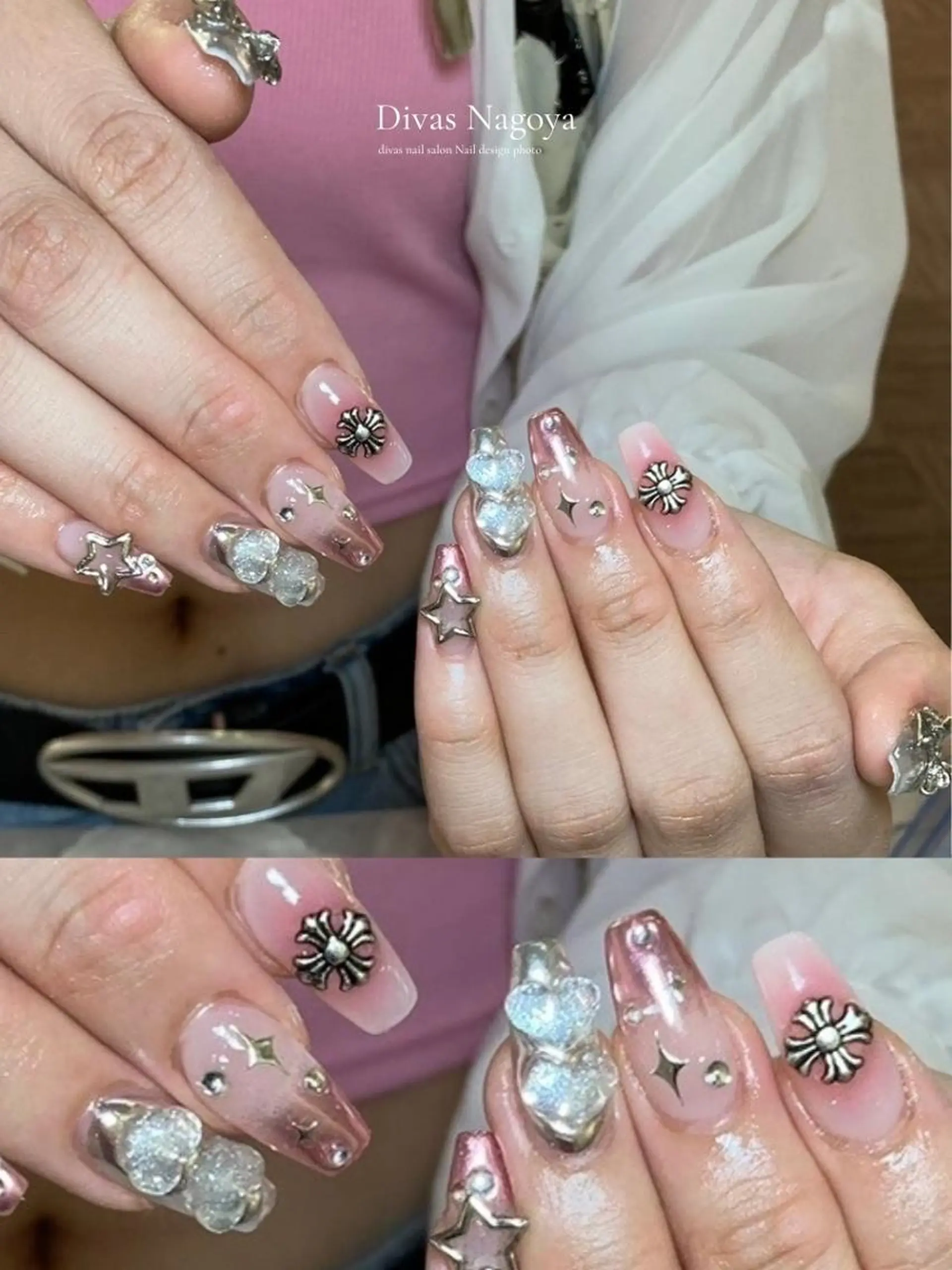 ネイル 長さ出し ジェルネイル 韓国ネイル マグネットネイル 持ち込み 🎀Sakae D.d nail🎀のネイルデザイン