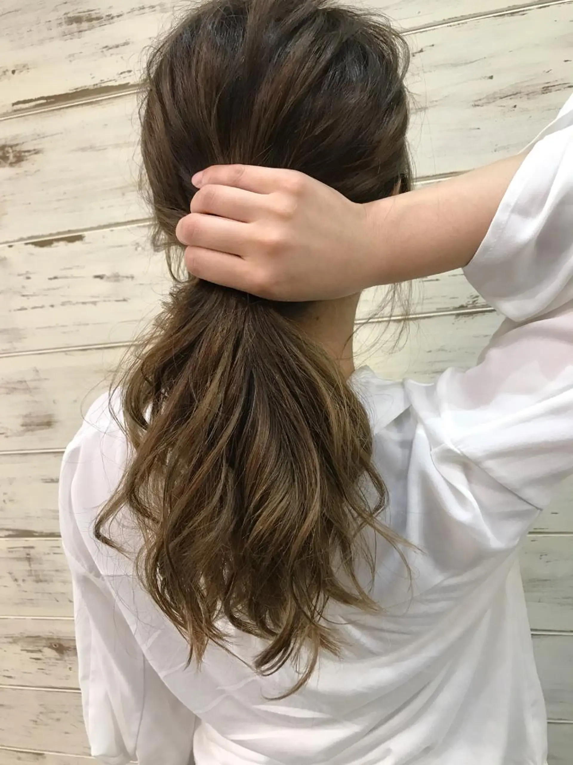 カラー バレイヤージュ カット ヘアカラー トリートメント 日比 貴大/ minim hairのヘアスタイル