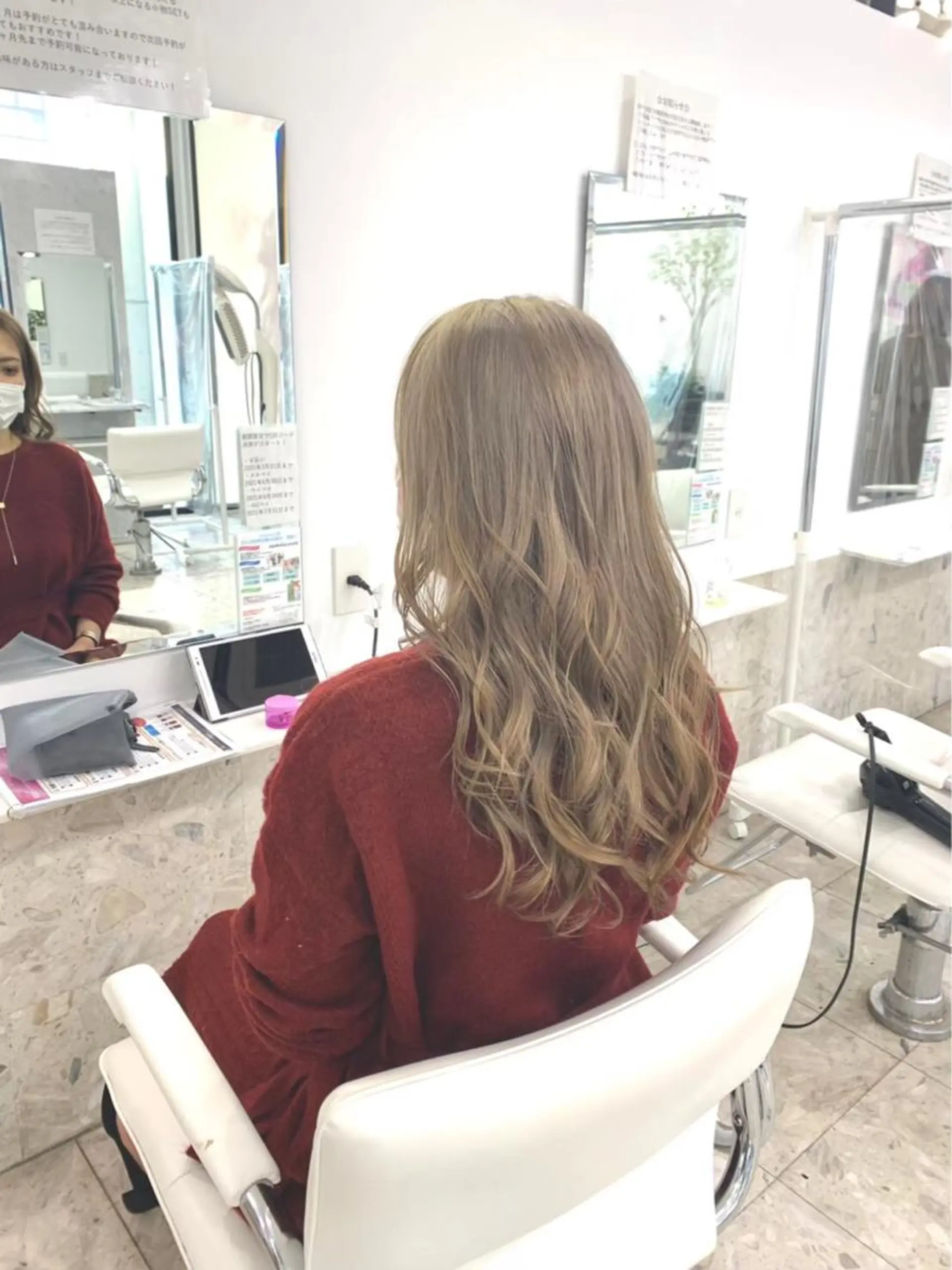 ロング カラー パーマ ヘアアレンジ メンズパーマ 特化中澤のヘアスタイル