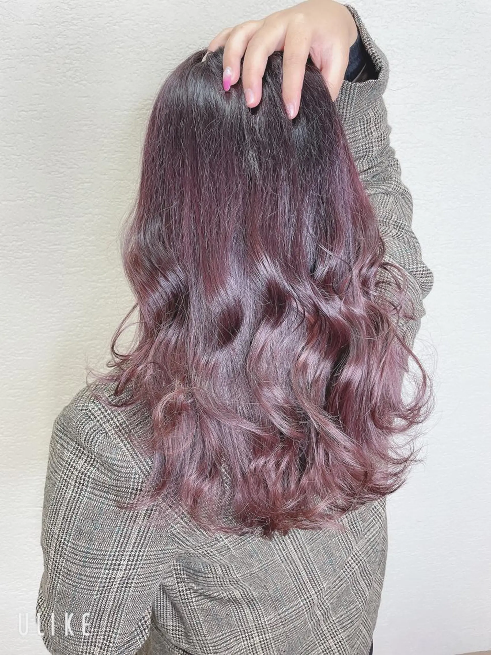 ロング カラー カシス バイオレットカラー カット ヘアカラー トリートメント ❣️モードケイズ塚口 和田一将のヘアスタイル