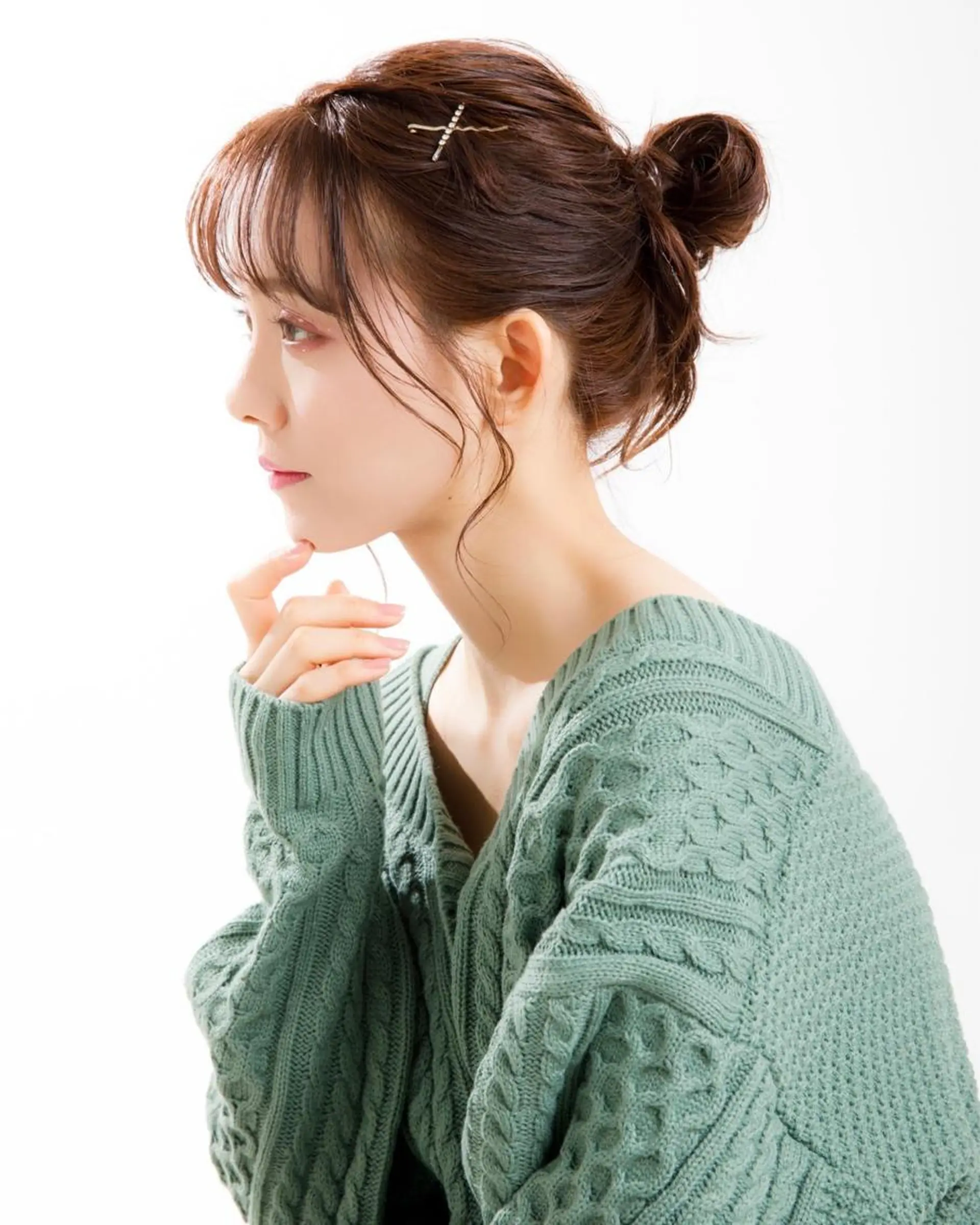 ミディアム カラー ヘアアレンジ COREblanc ゆきの／表参道 原宿のヘアスタイル