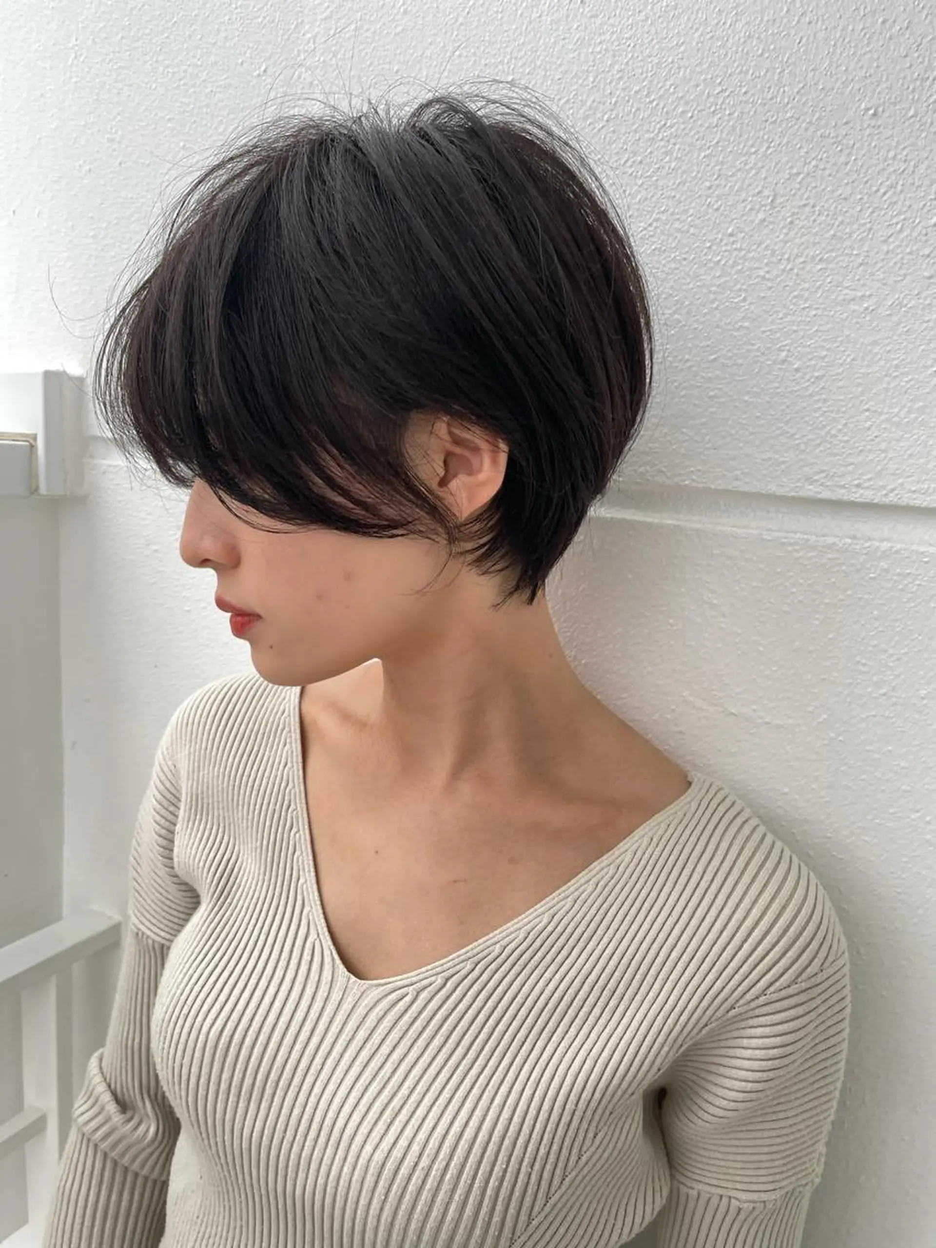 ショート カラー カット ヘアカラー トリートメント LucksiMie 銀座店所属・【韓国　レイヤー 髪質改善✨】かずのヘアスタイル