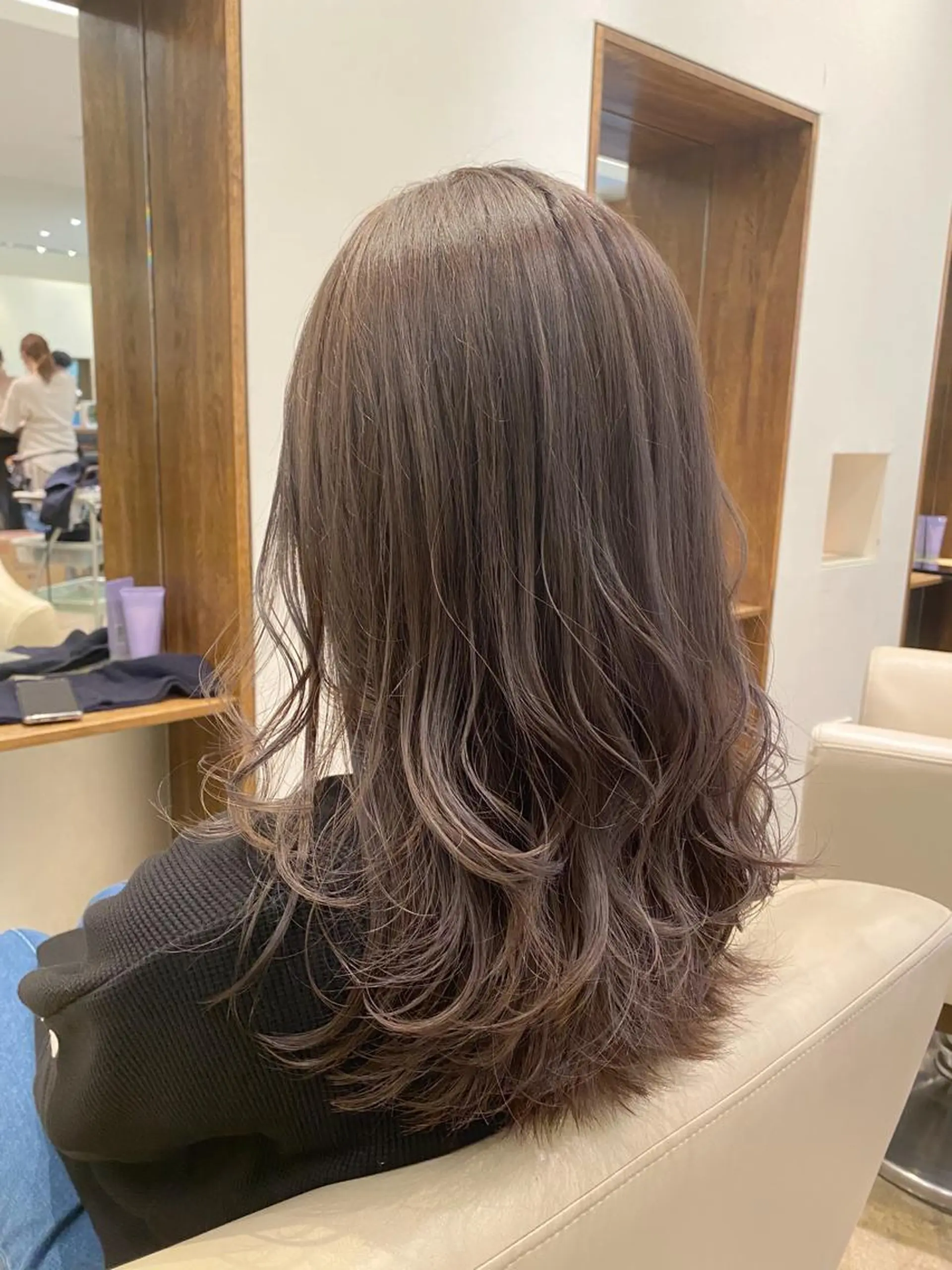 ミディアム カラー ヘアカラー トリートメント 入江 允のヘアスタイル