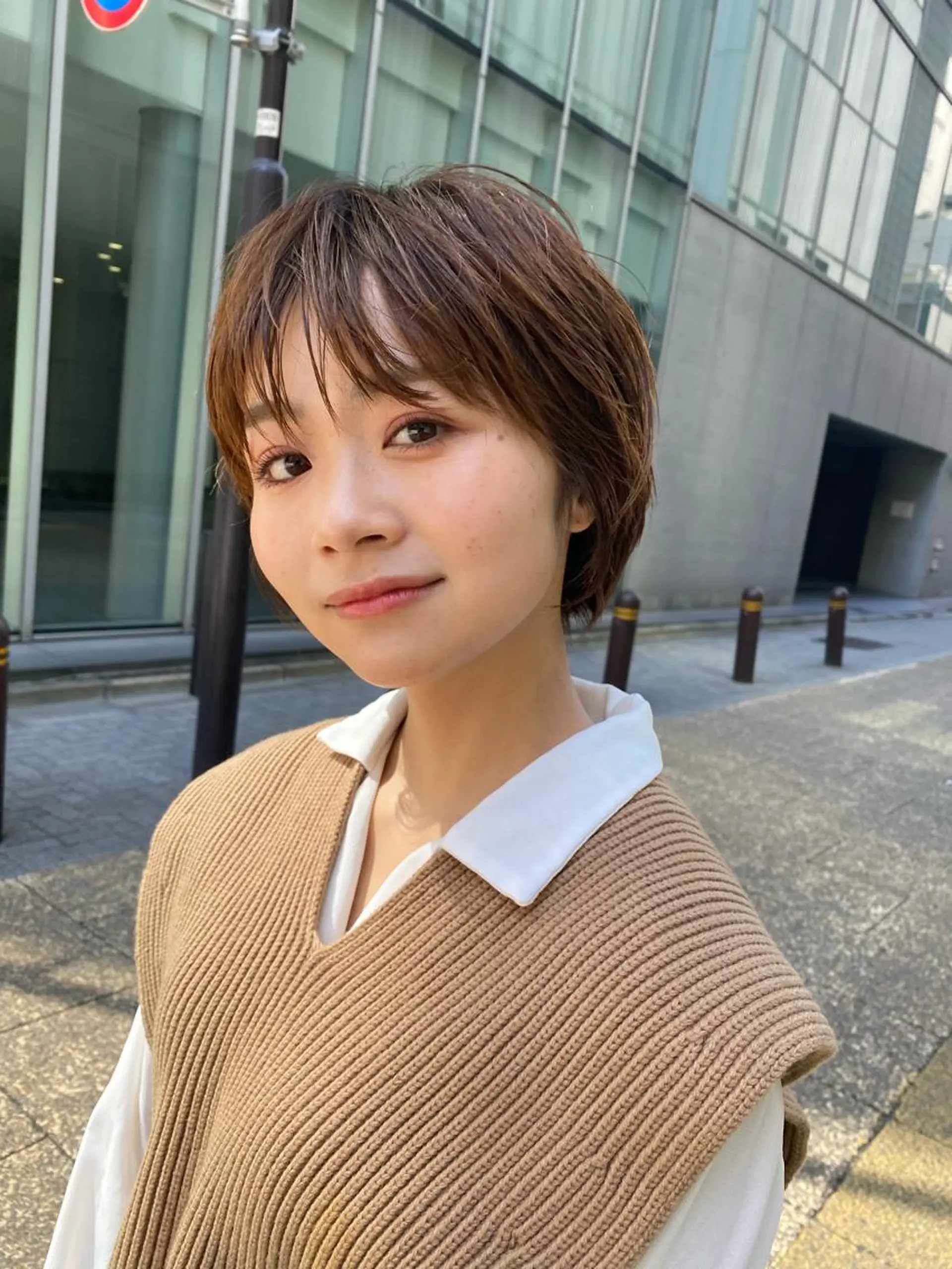 ショート カラー パーマ ヘアアレンジ Riposo.所属・✨似合わせカラー✨ 奈須晴香のヘアスタイル