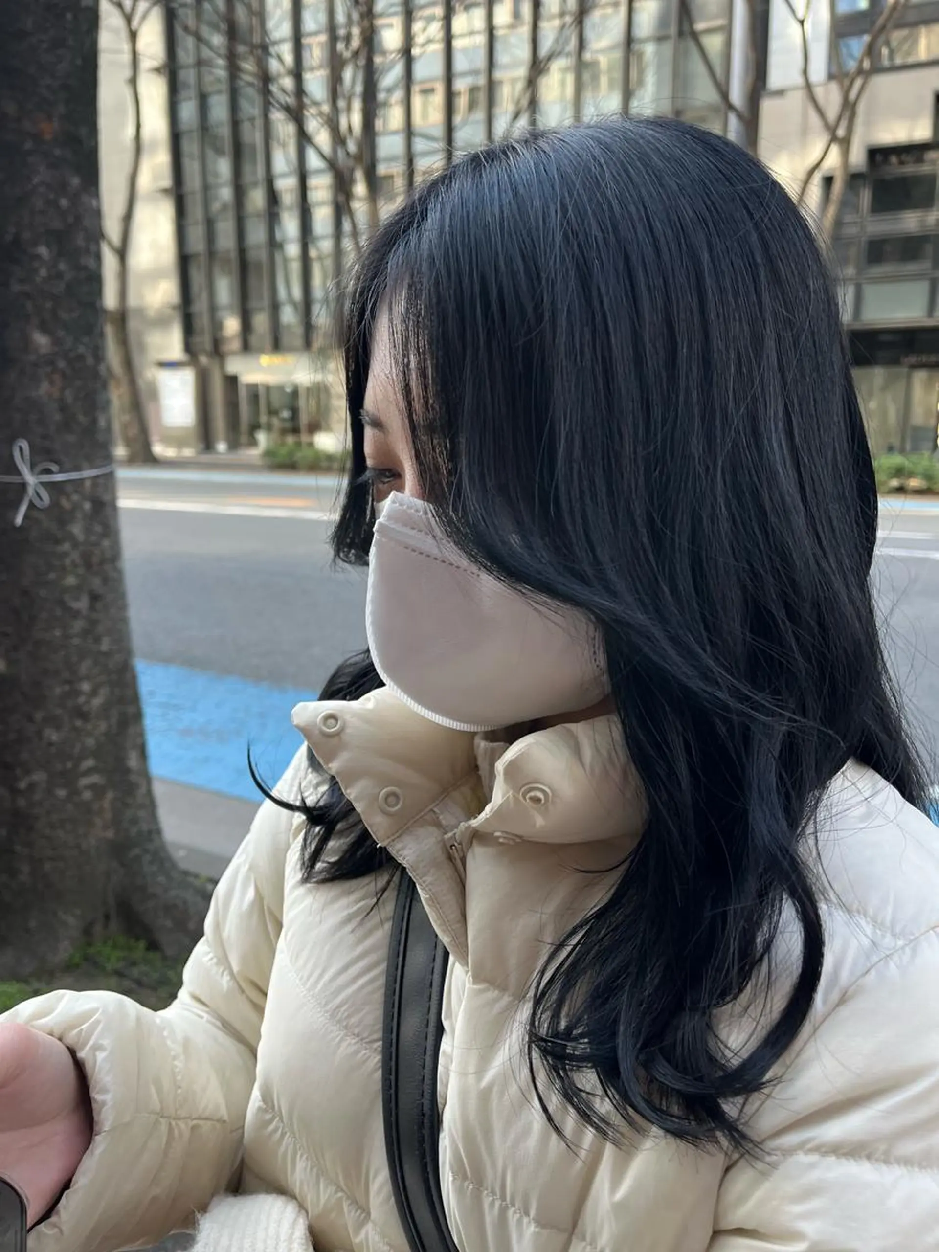 カラー えんぐちとも／透明感 カラー／博多ボブのヘアスタイル