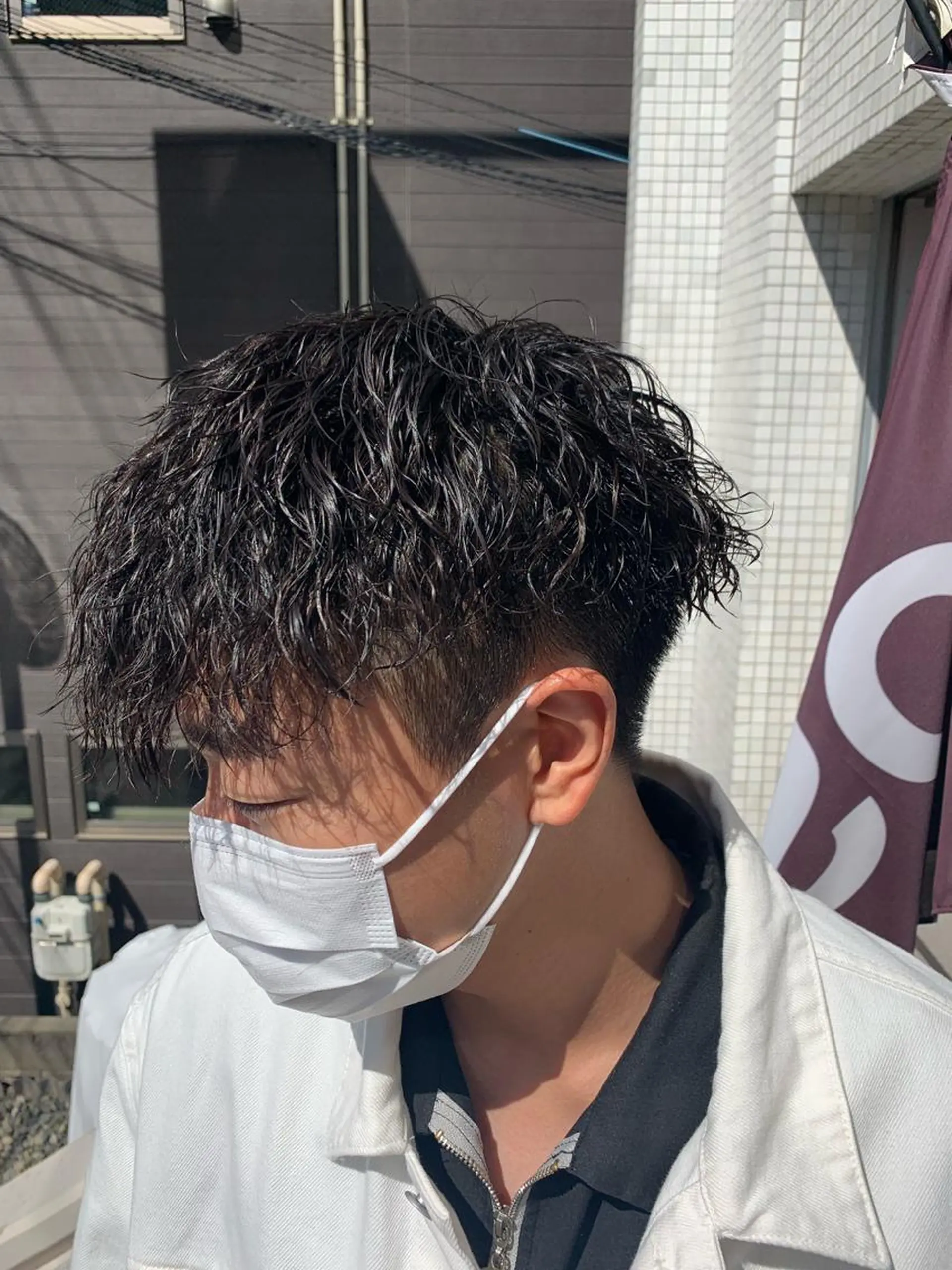 ショート パーマ メンズ カット メンズサロンロス【LOSS】所属・🦋🌈LOSS NOBUTA🌈🦋のヘアスタイル
