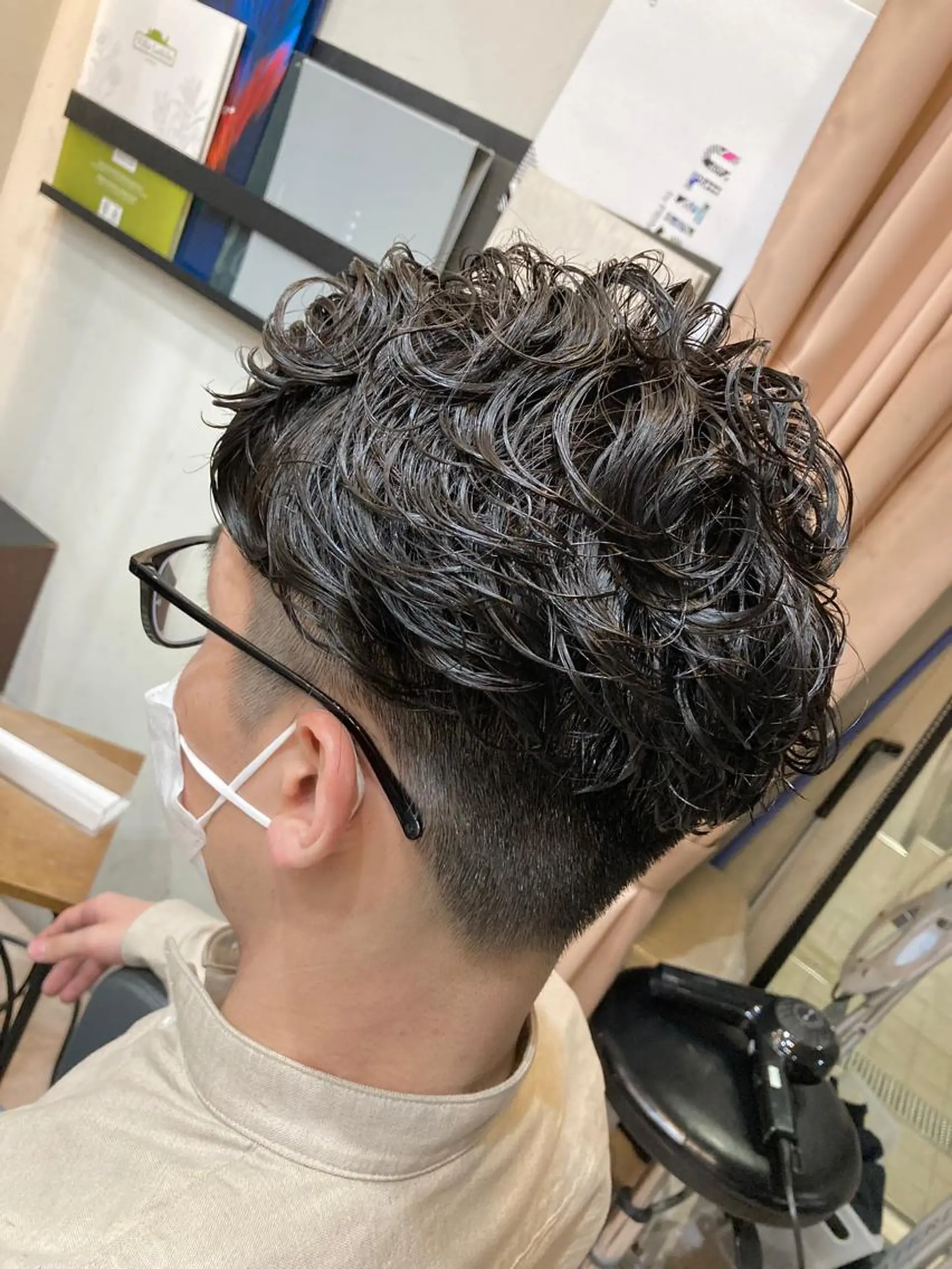 パーマ メンズ メンズパーマ カット パーマ トリートメント SHAFT Ieiriのヘアスタイル