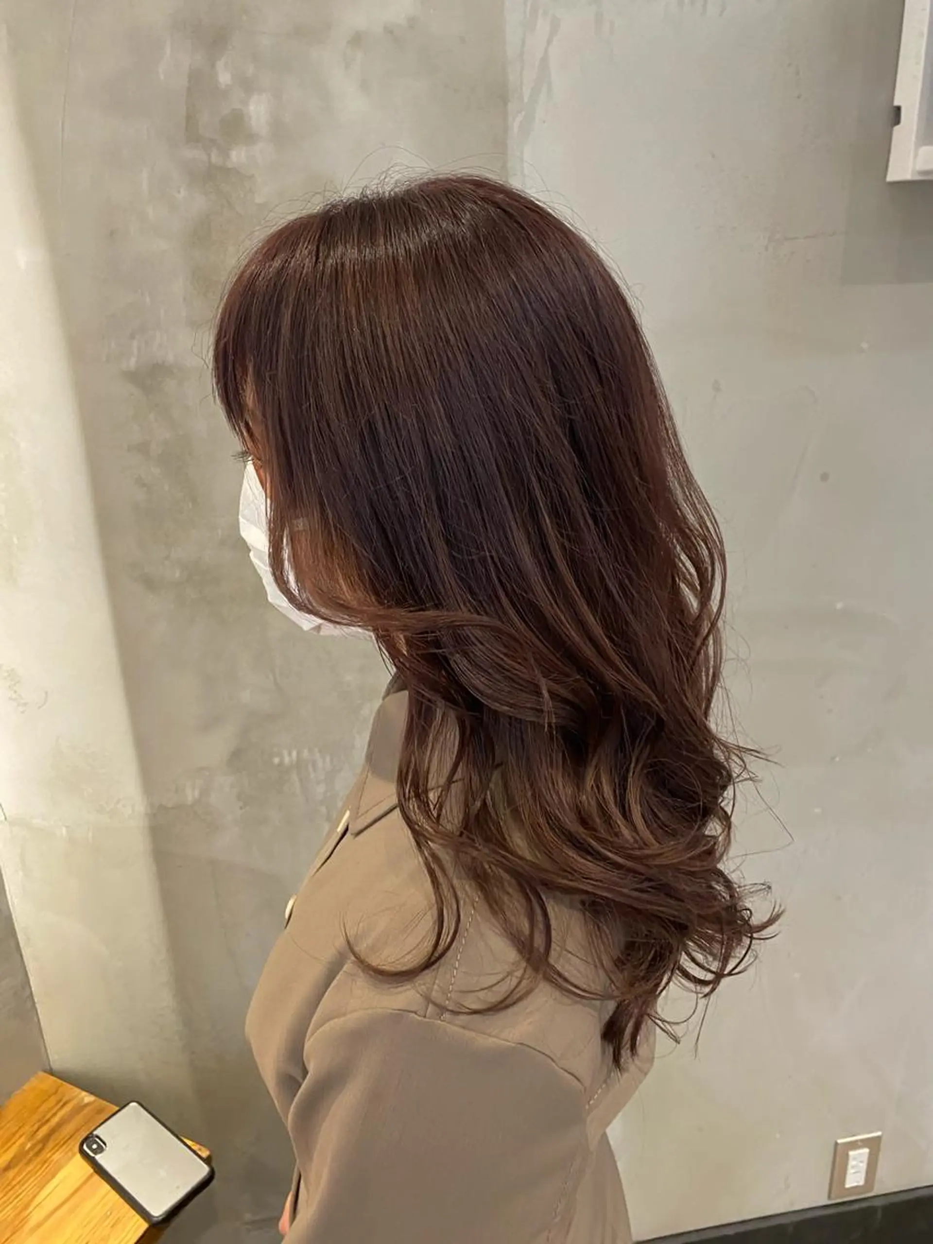 ミディアム カラー パーマ ヘアアレンジ カット ヘアカラー トリートメント 顔周りcut・ご相談 =新宿しずく🇰🇷のヘアスタイル