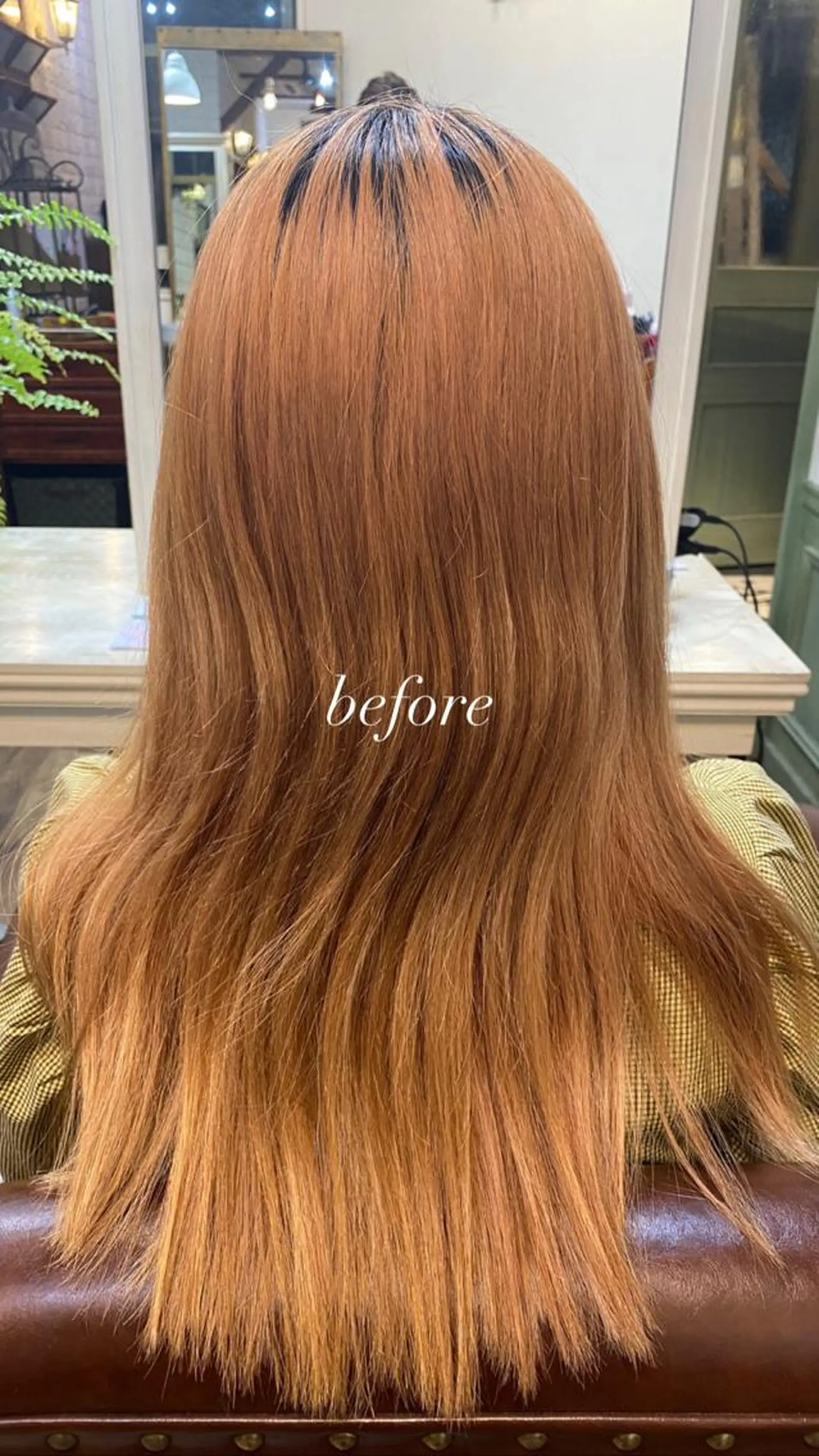 カラー ブリーチ オレンジ yamashita moekaのヘアスタイル