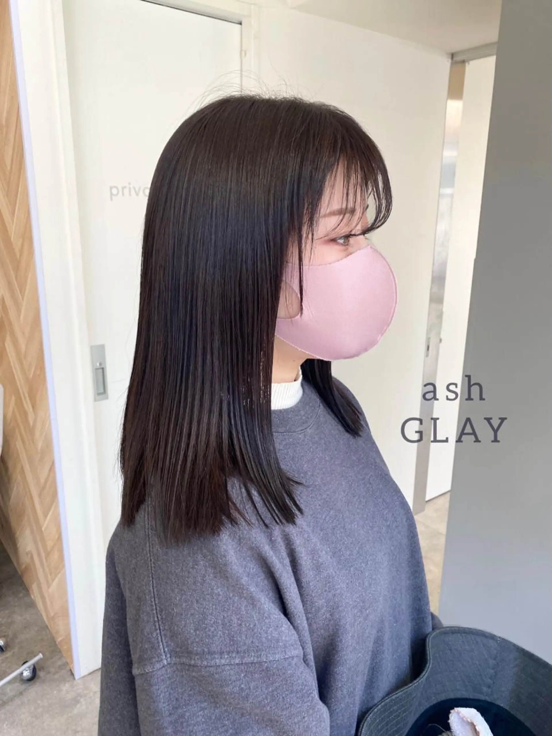 ミディアム カラー ヘアアレンジ 透明感カラー ヘアカラー ボブ /ニュアンス/ satomi🧸💖のヘアスタイル