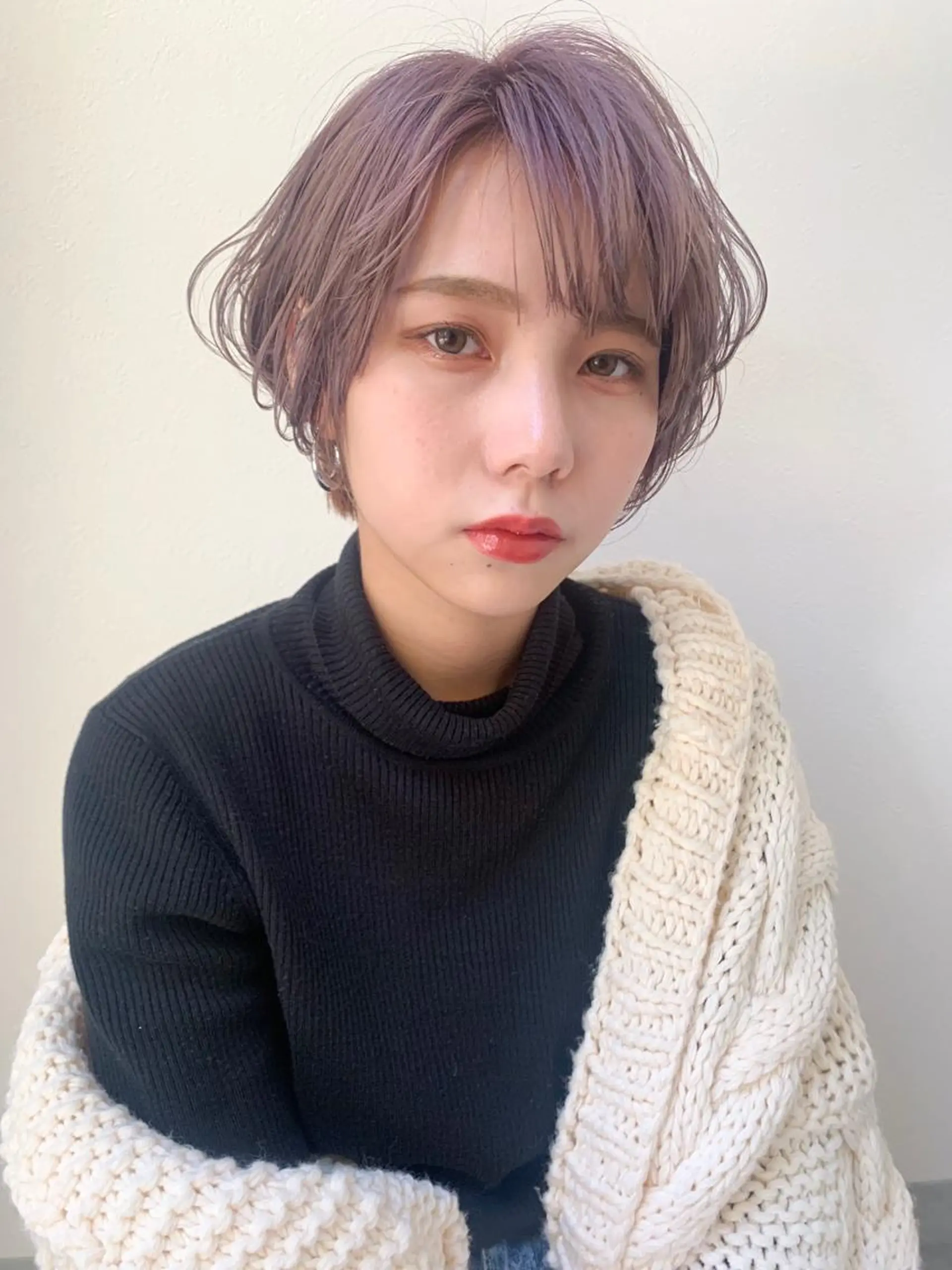 ショート カット ヘアカラー トリートメント a .のヘアスタイル