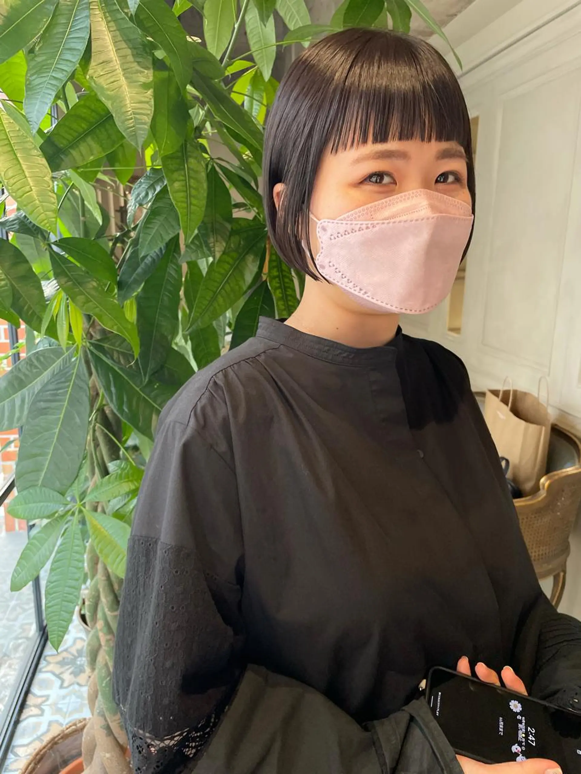 ショート カラー 透明感カラー オン眉 カット ベージュ🤎透明感 カラー🤎anriのヘアスタイル