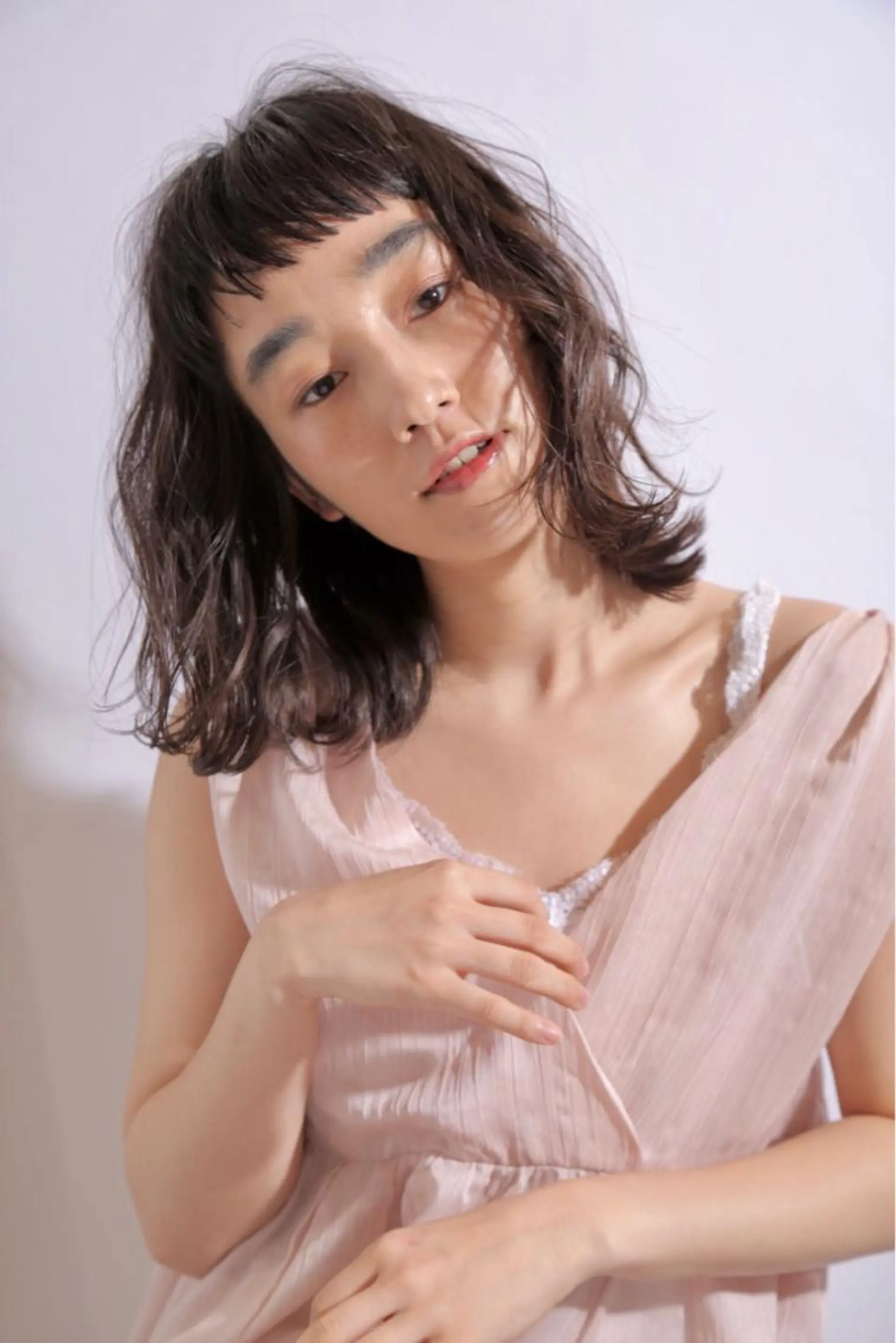 ミディアム パーマ さかい なつみのヘアスタイル