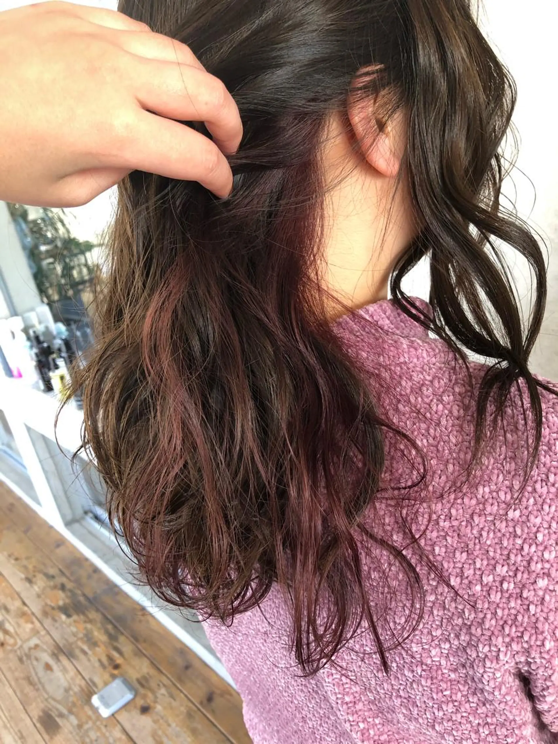 セミロング ヘアカラー nagisa /縮毛矯正のヘアスタイル