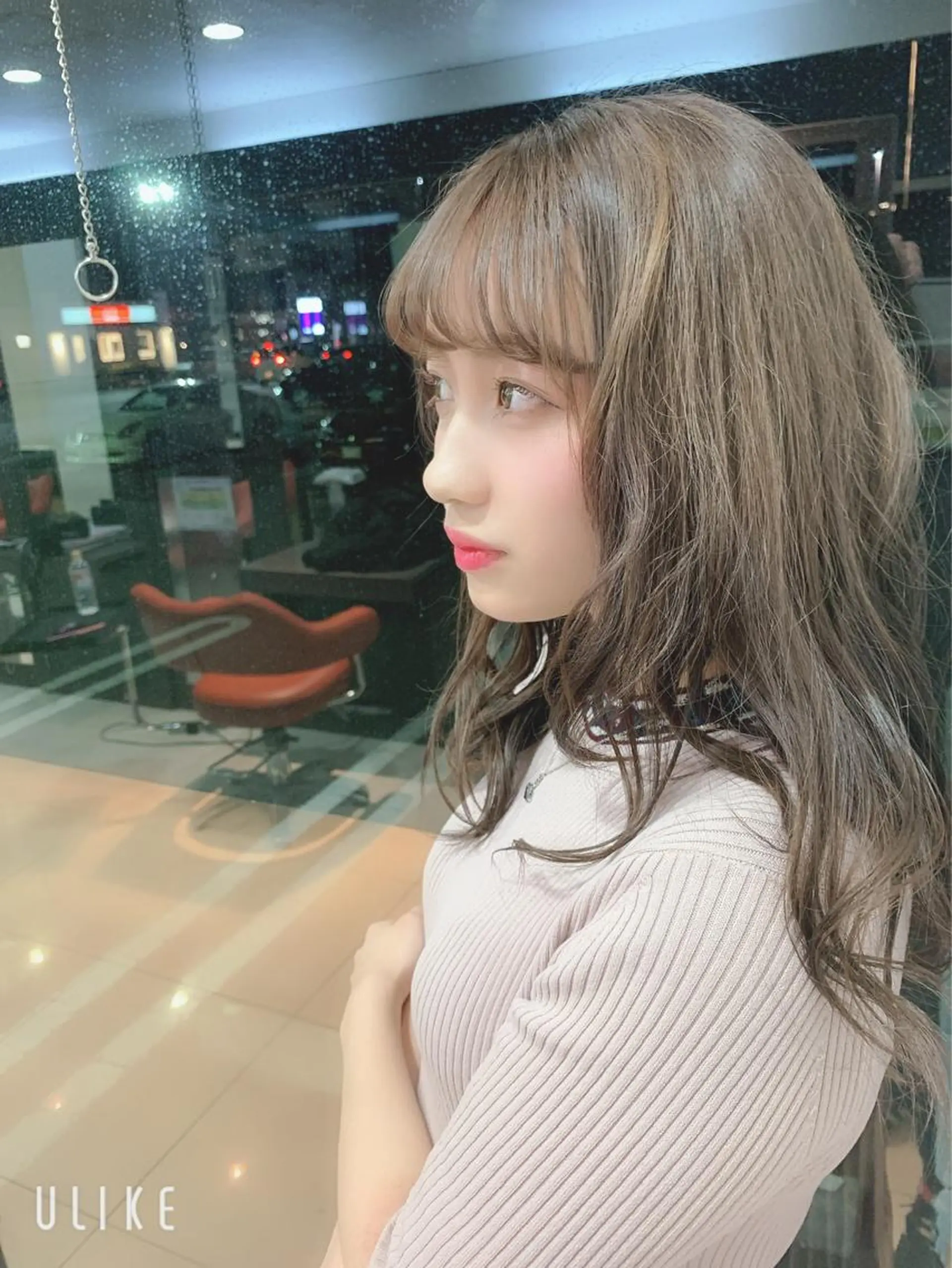 セミロング カット ヘアカラー トリートメント 國井 瑞貴のヘアスタイル