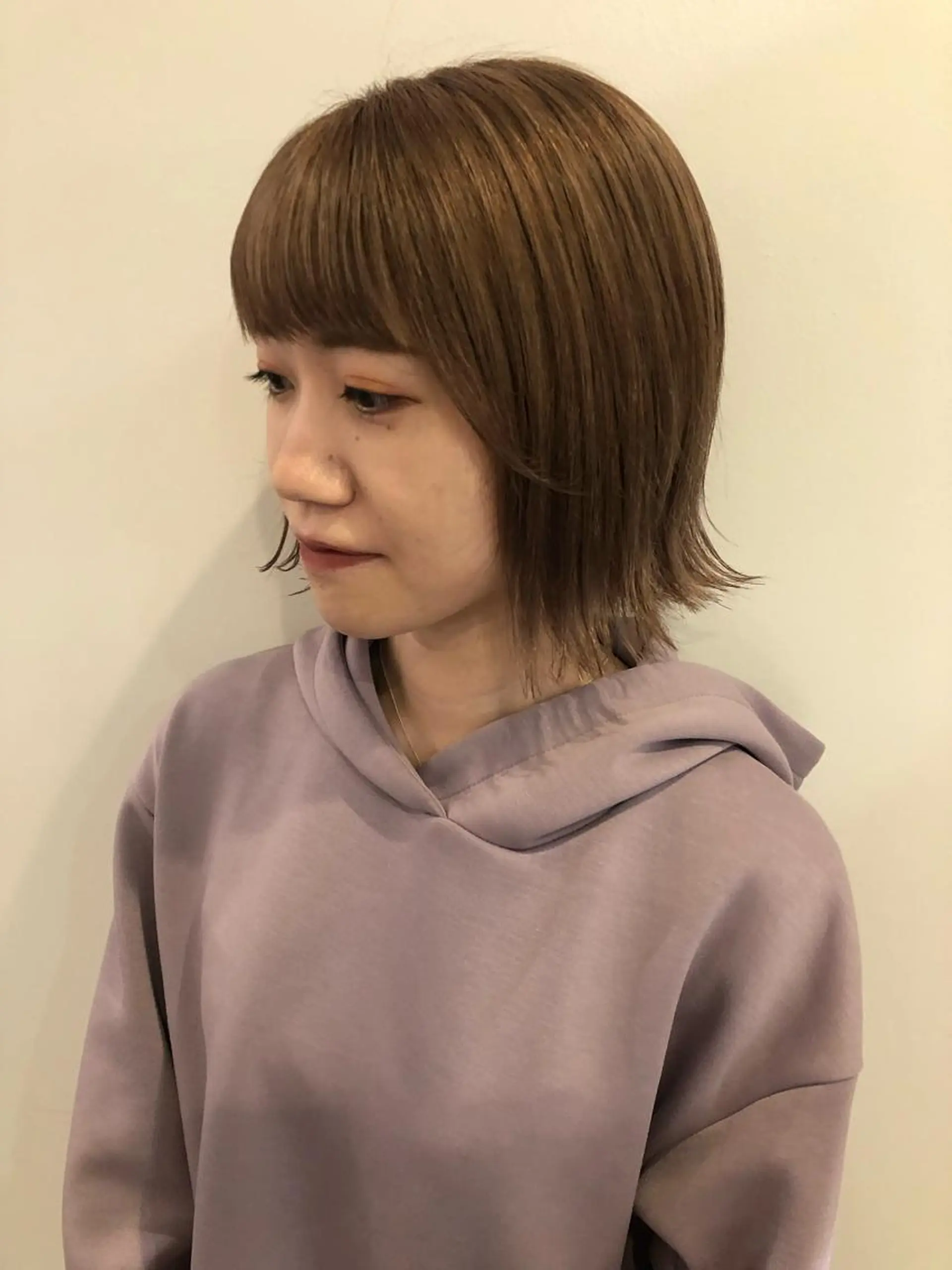 ミディアム カット ヘアカラー トリートメント お顔まわりカット/ 暖色カラー🍑Amiのその他イメージ