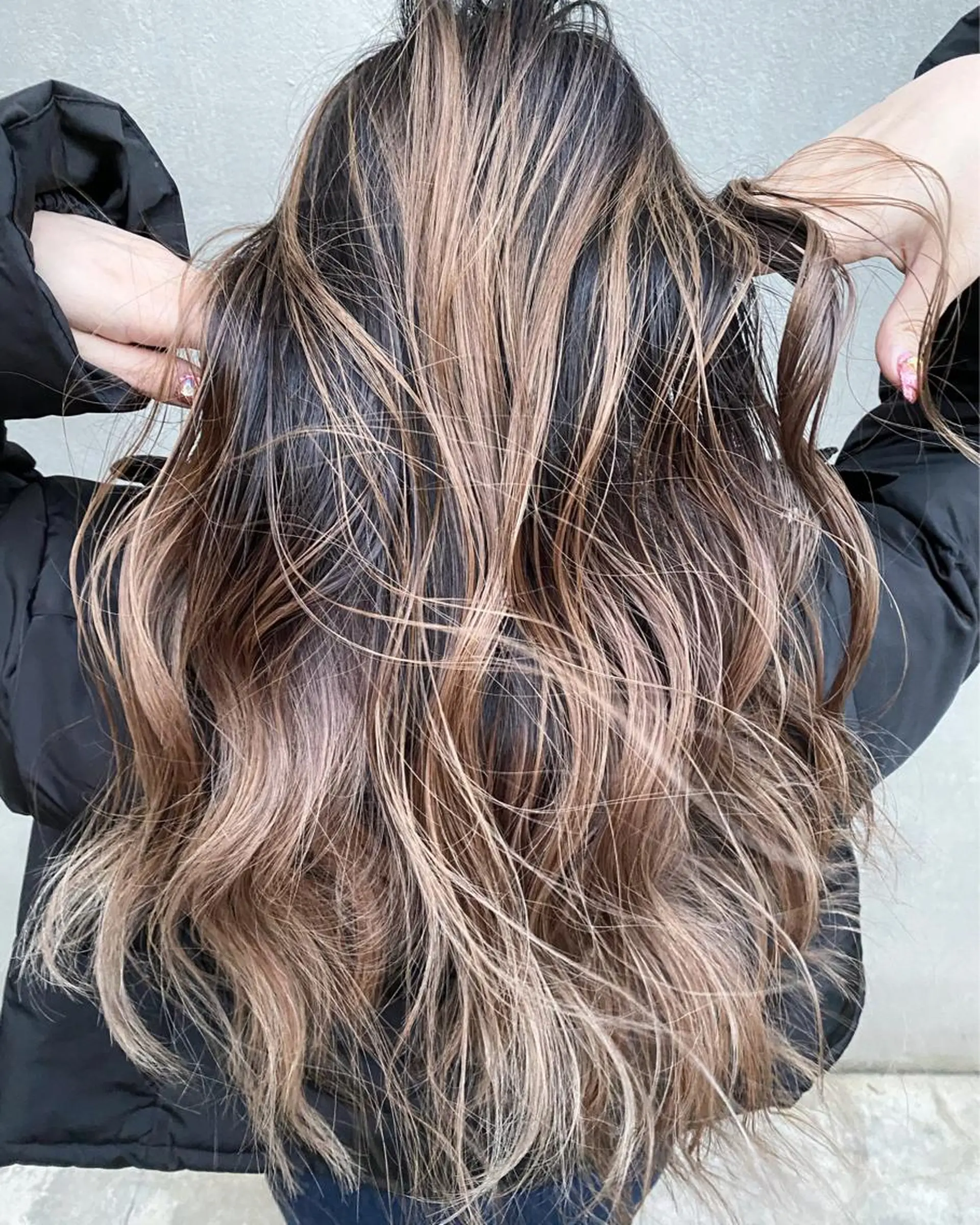 ロング カラー パーマ ヘアアレンジ メンズ キッズ ネイル マツエク・マツパ foi. 　(フォワ)所属・🇰🇷韓×中くびれ ヘア森田和貴のヘアスタイル