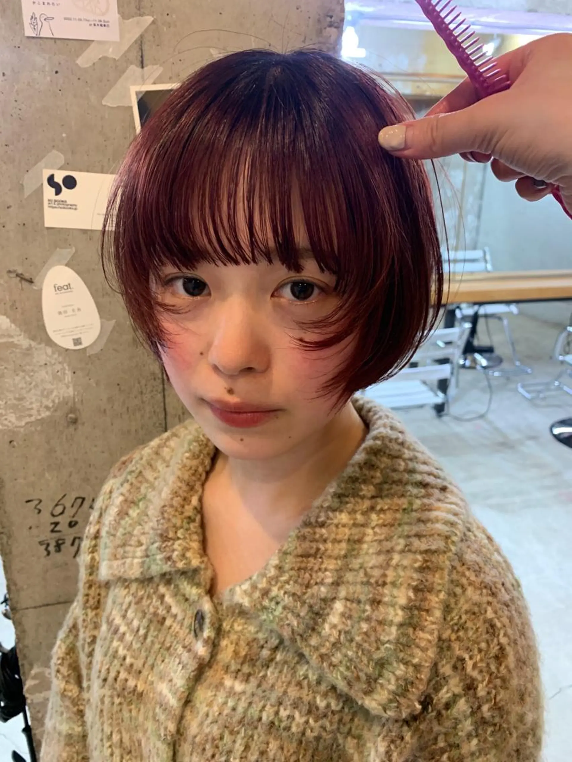 ショート ヘアカラー Alter所属・layer/透明感 ハイトーン/kanaのヘアスタイル