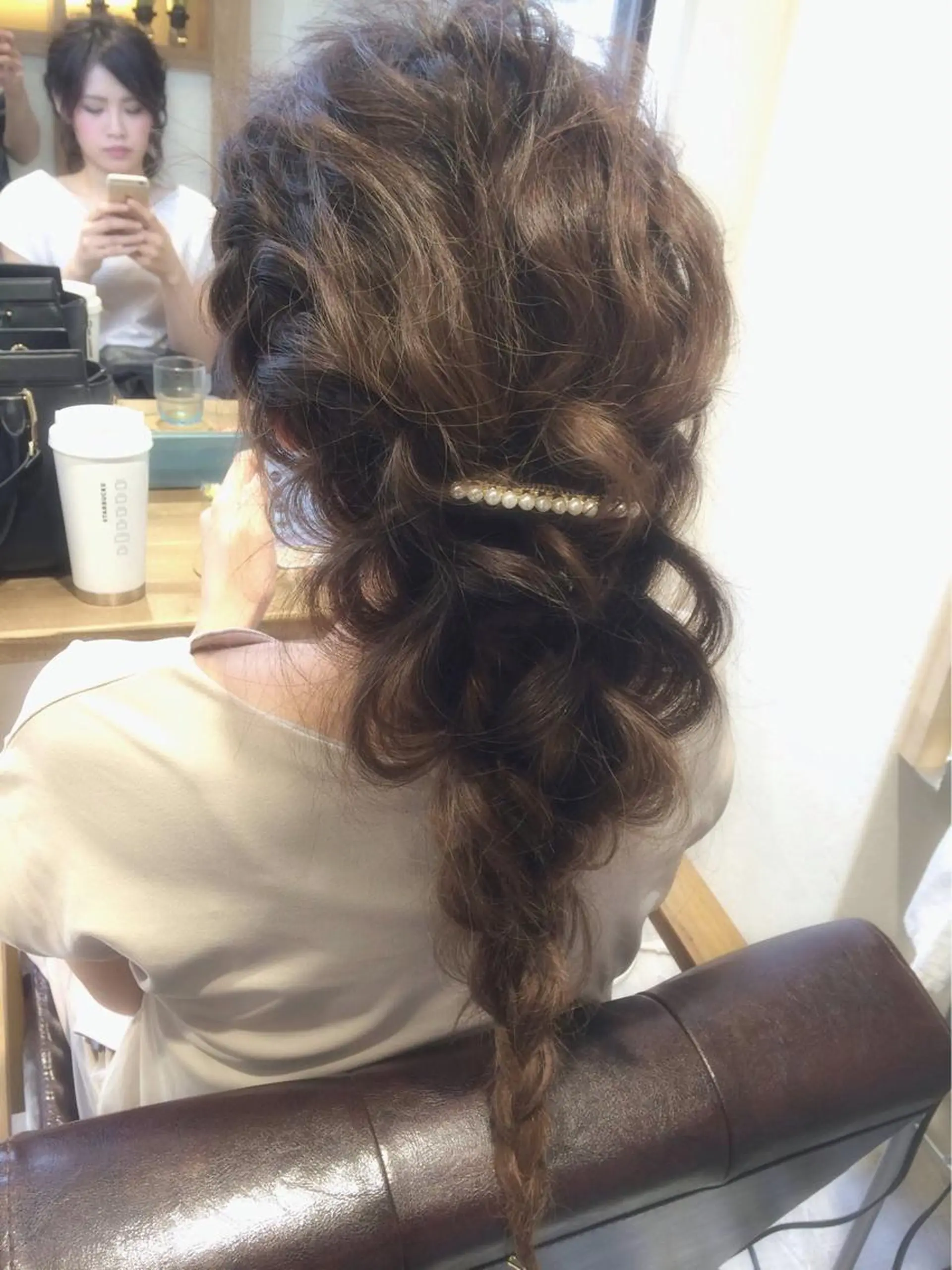 ミディアム セミロング ロング カラー パーマ ヘアアレンジ filo byFeria渋谷所属・縮毛矯正/美髪 髪質改善/石田幸輔のヘアスタイル