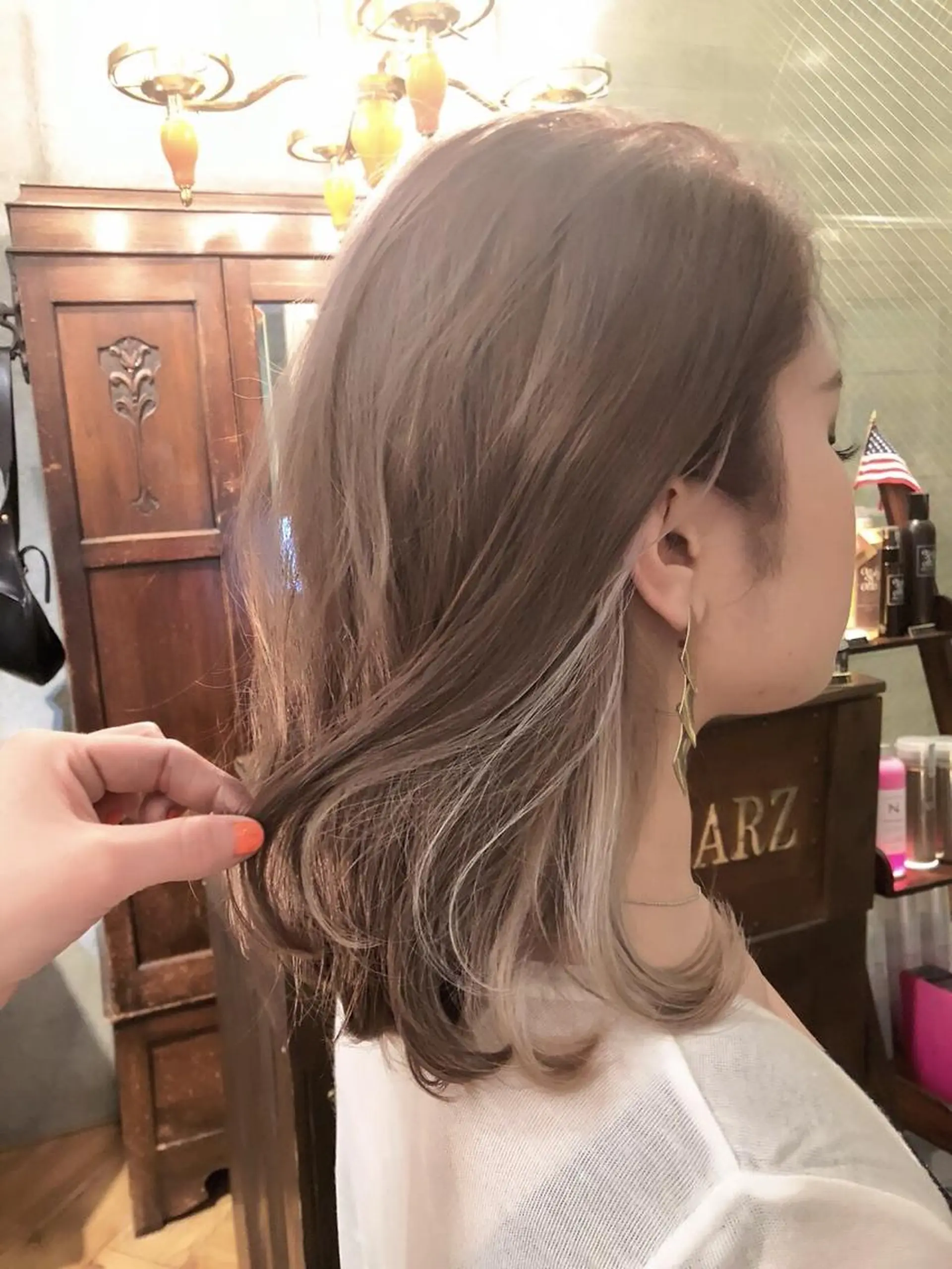 ミディアム カラー 平成ギャル×韓国 mix💖MIKUのヘアスタイル