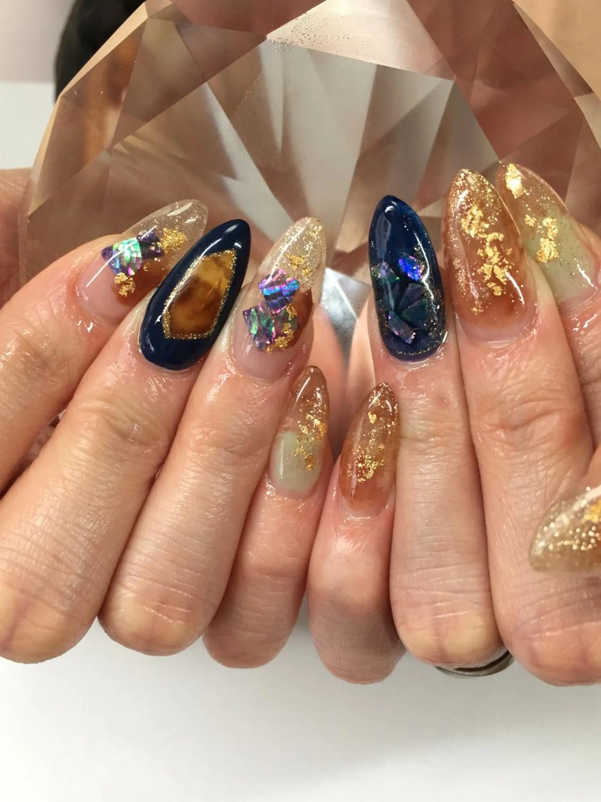 ネイル 長さ出し 持ち込み ニュアンスネイル ハンドネイル glow_ nailのネイルデザイン