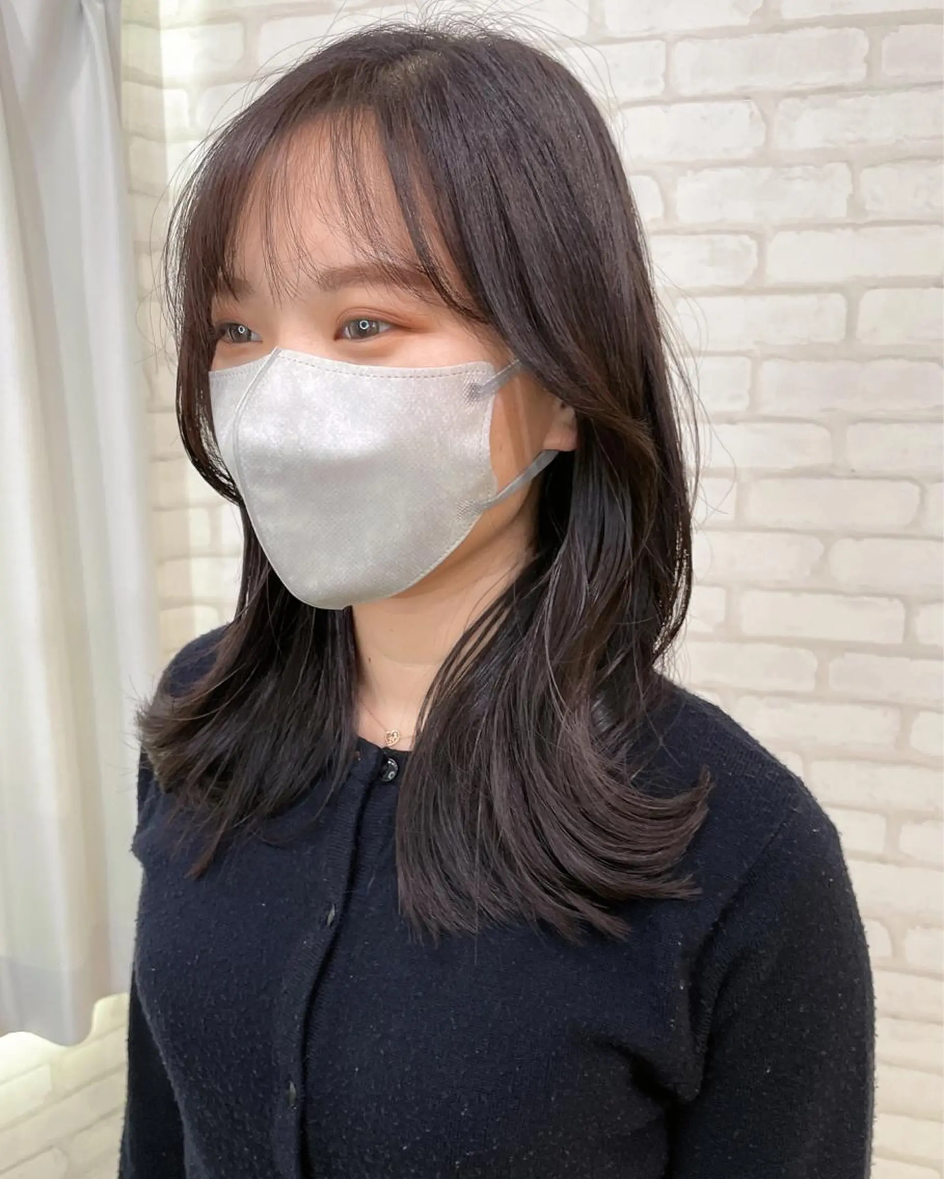 ミディアム カラー カット ヘアカラー トリートメント abilita AZUSAのヘアスタイル