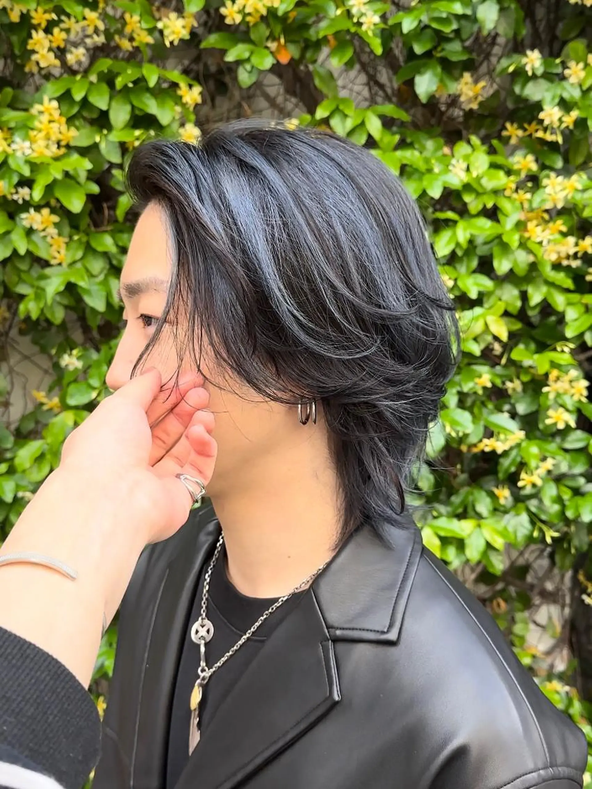 メンズ 透明感ブリーチ/ メンズパーマのヘアスタイル