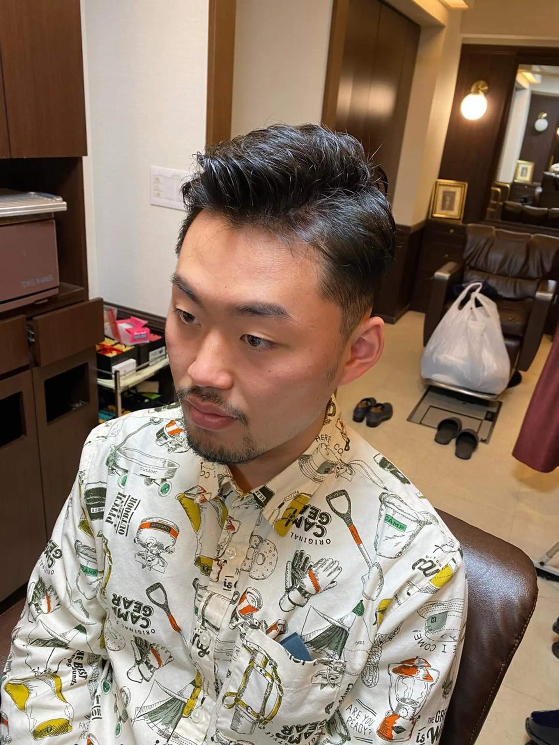 ミディアム メンズ TRAD  BARBER STYLE Ⅱ所属・💈二子玉川メンズ カット木村海斗💈のヘアスタイル