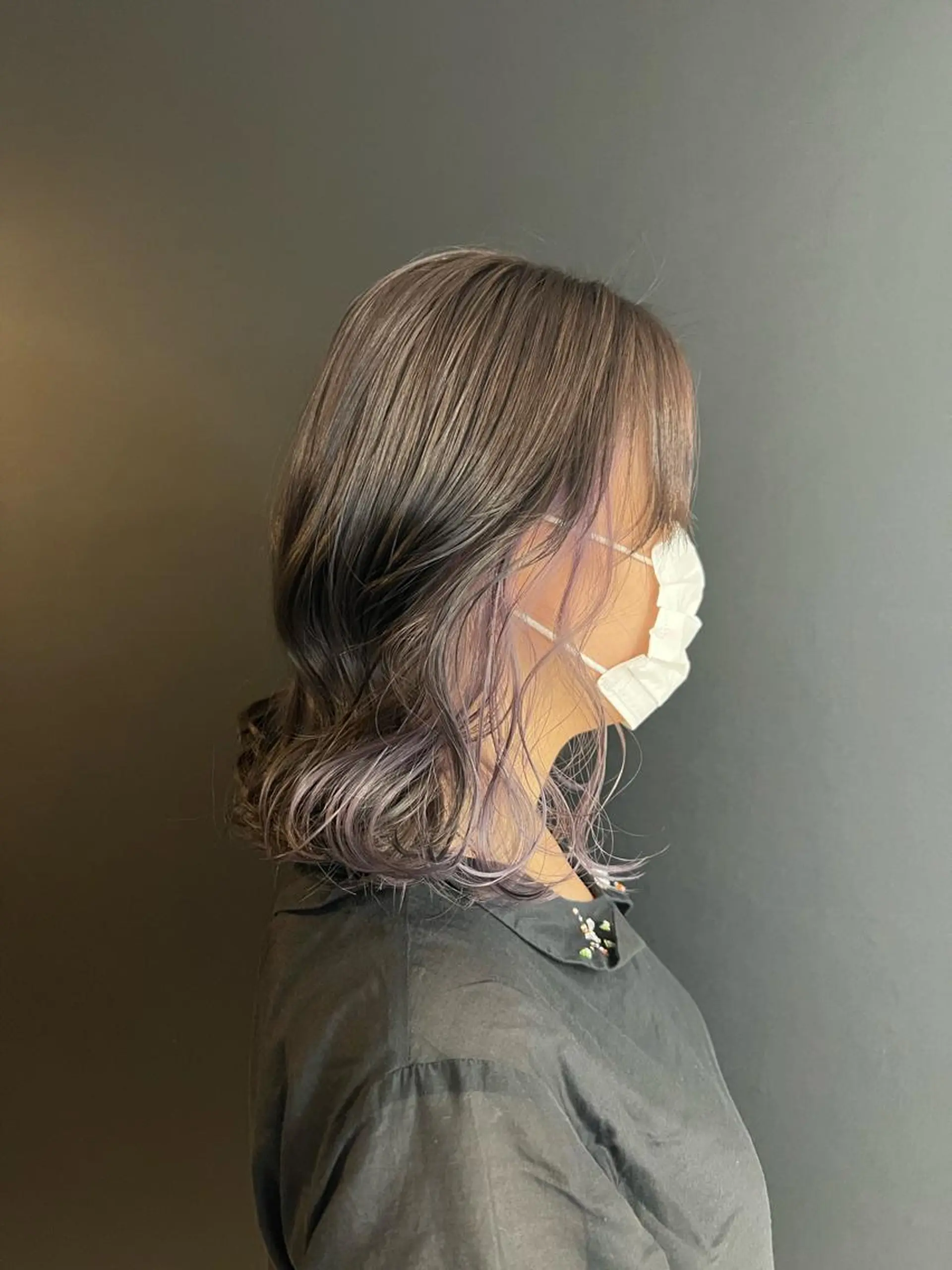 ミディアム カラー カット ヘアカラー トリートメント 🦋韓国ヘア 坂本 菜摘🦋のヘアスタイル
