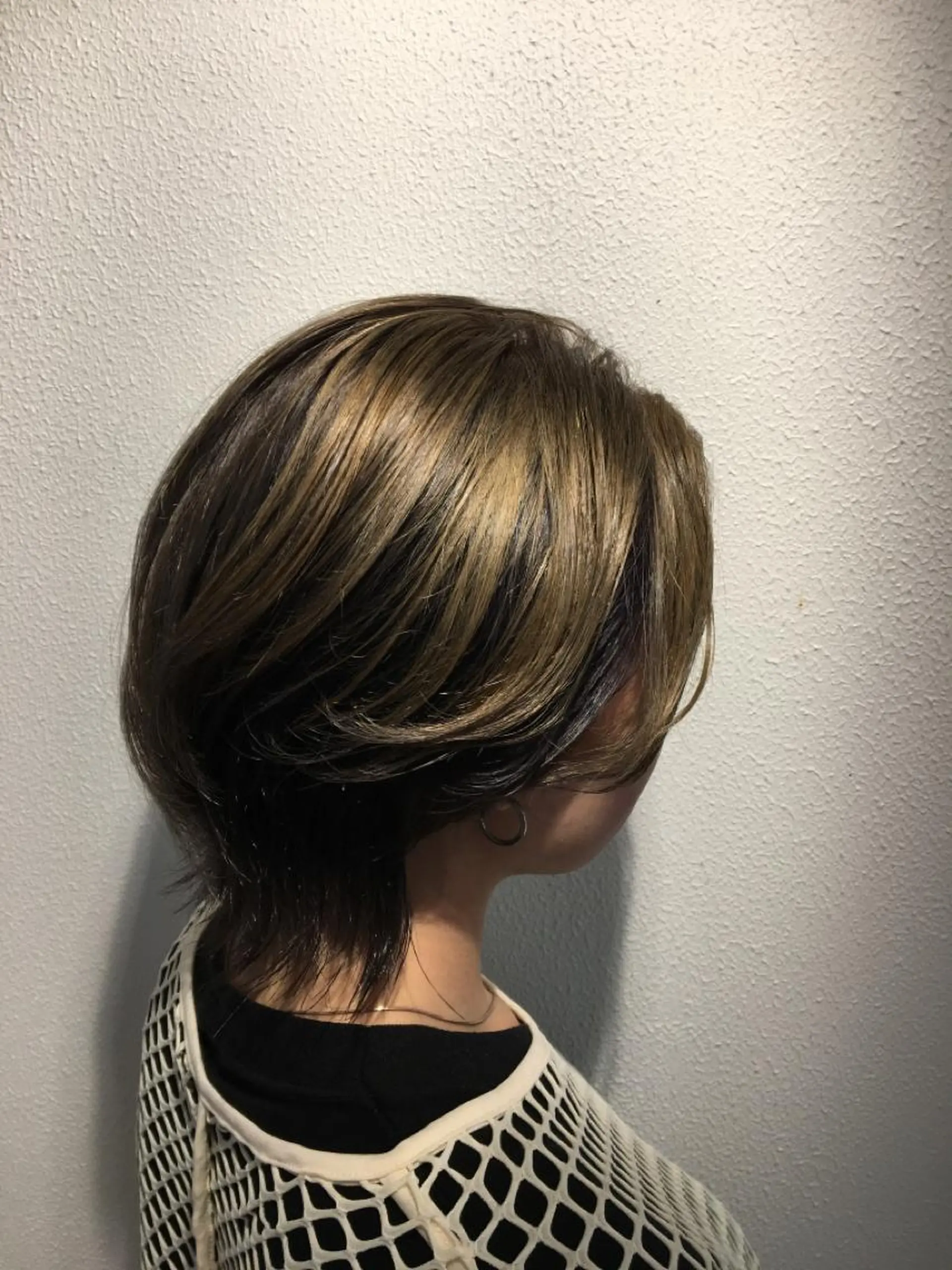 ショート カラー ツートーンカラー ヘアカラー Selene 難波店 店長SHINTANIのヘアスタイル