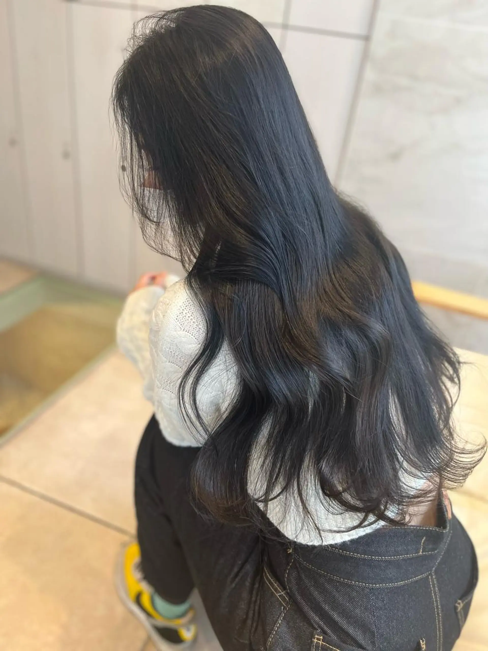 ロング カット ヘアカラー トリートメント 羽根田 果奈のヘアスタイル