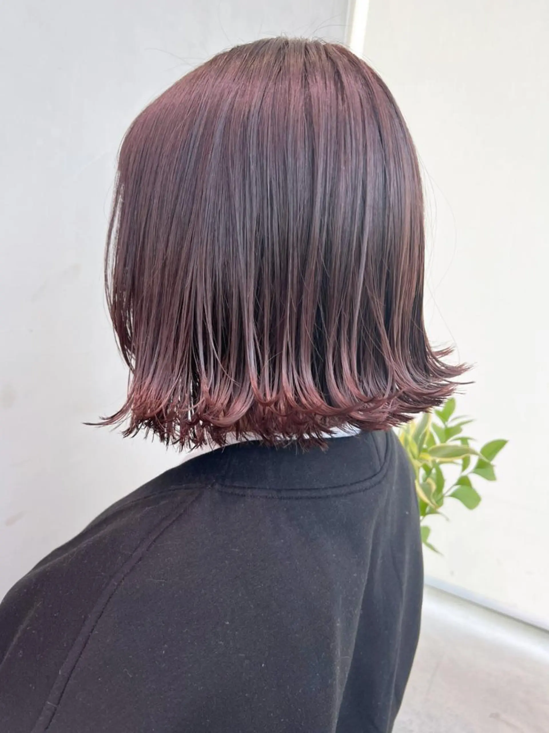 ミディアム カラー パーマ ヘアアレンジ ピンクカラー カット ヘアカラー トリートメント ITbyALBUM 中野店のヘアスタイル