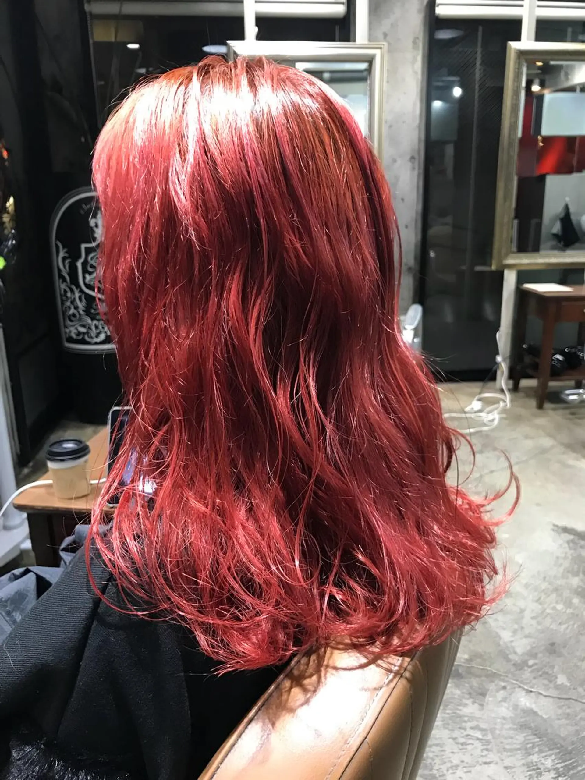 ミディアム カラー パーマ ヘアアレンジ メンズ キッズ ネイル マツエク・マツパ ピンクカラー カラーマツエク ピンク サロンドミルク 原宿のヘアスタイル