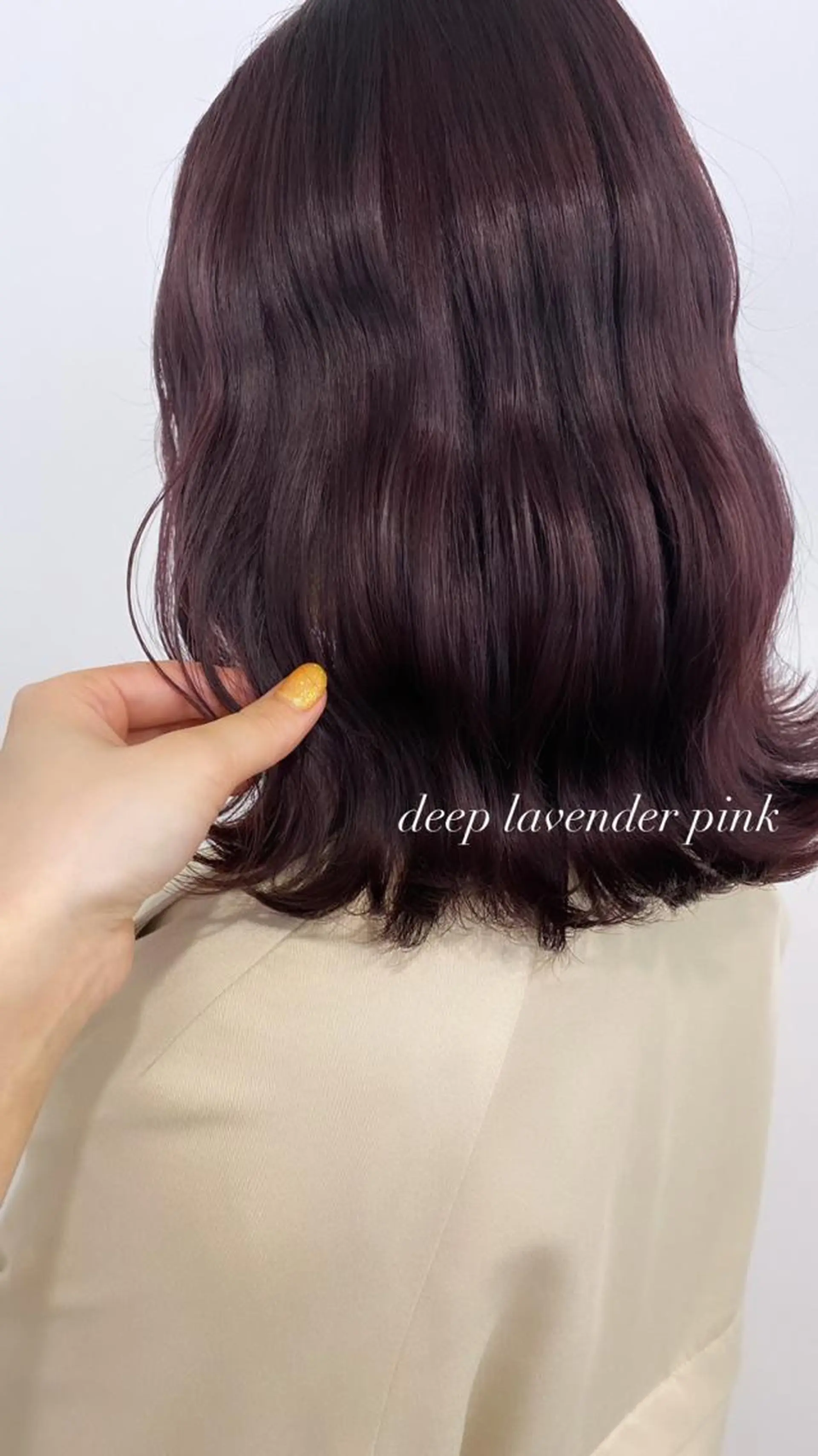 セミロング カラー ブリーチ ディープラベンダー ラベンダーカラー ラベンダーピンク ピンクカラー レイヤー/ハイトーン 🧸SENAのヘアスタイル