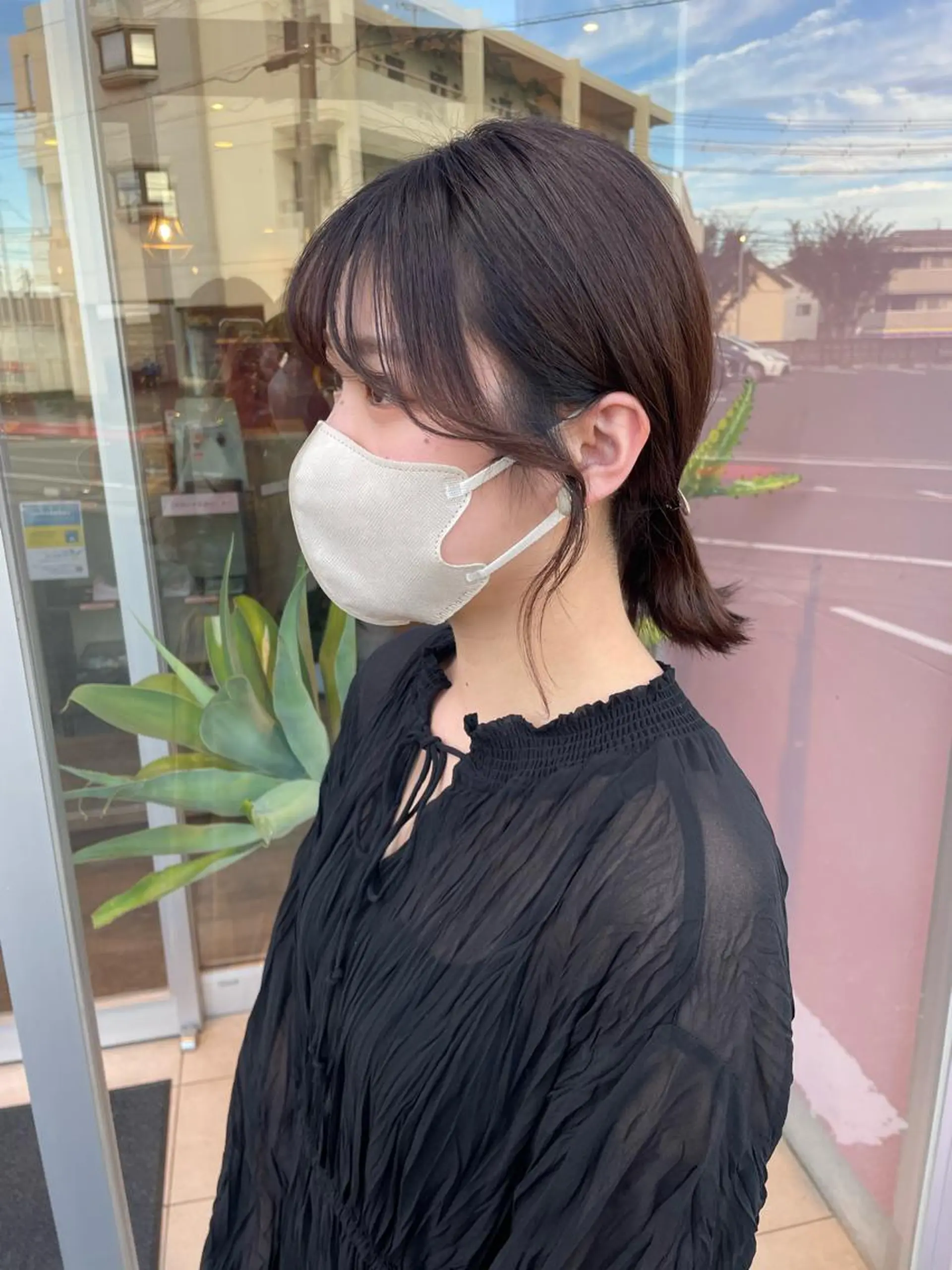 ミディアム ひなた 艶カラー/渋谷のヘアスタイル